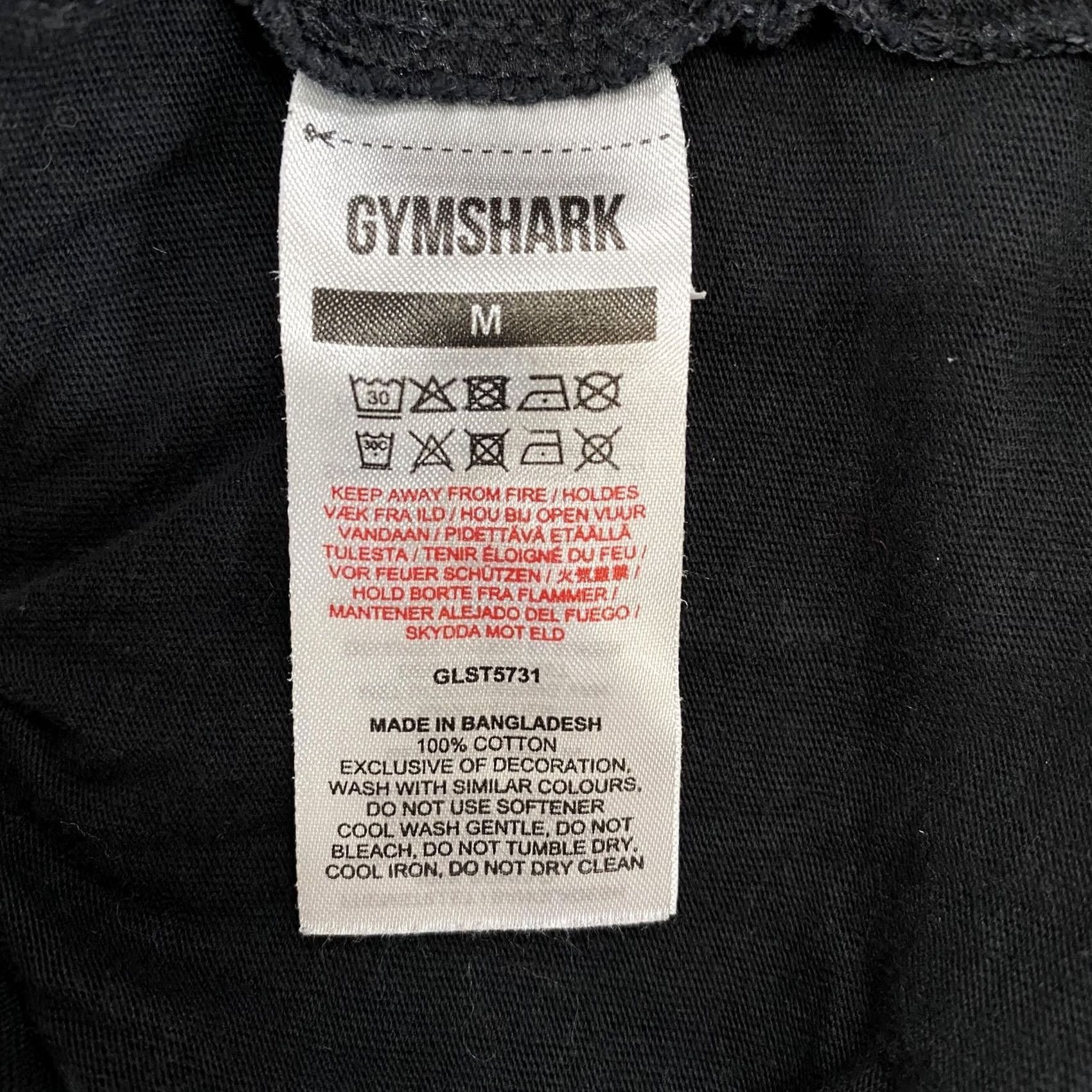 Gymshark Gymshark Cropped T-Shirt Womens M Black Logo Graphic Workout Gy m Top Size M / US 6-8 / IT 42-44 - 7 Thumbnail