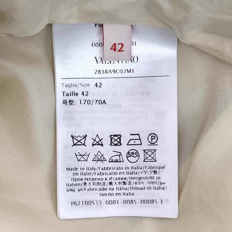Valentino Valentino Light yellow diamond checkered gold thread wool Size S / US 4 / IT 40 - 6 Thumbnail