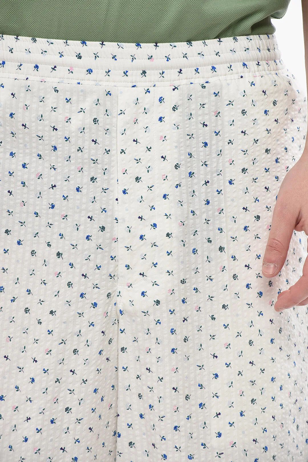 Givenchy og1mm0326 Textured Cotton Short in White Size US 32 / EU 48 - 3 Thumbnail
