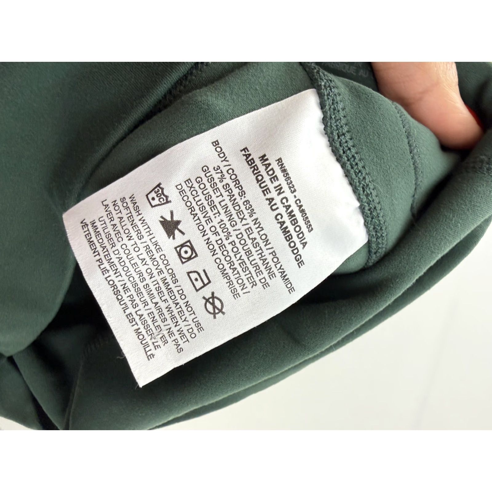 Nike Nike Leggings Womens XS Green Dri-FIT Lace Trim High Rise Ankle CU6366-397 Size 26" / US 2 / IT 38 - 6 Thumbnail
