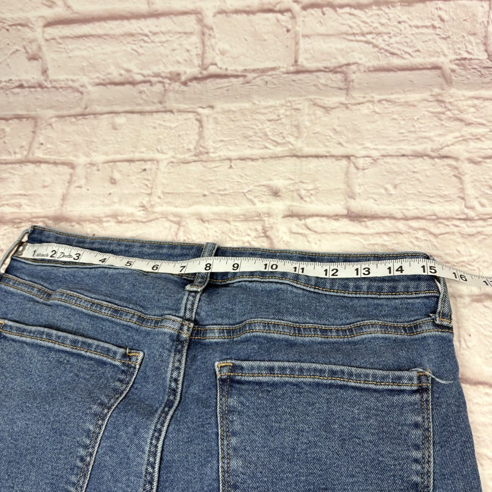 Old Navy Old Navy Rockstar Jeans Womens 12 Tall High Rise Super Skinny 30x30 Distressed Size 34" / US 12 / IT 48 - 7 Thumbnail