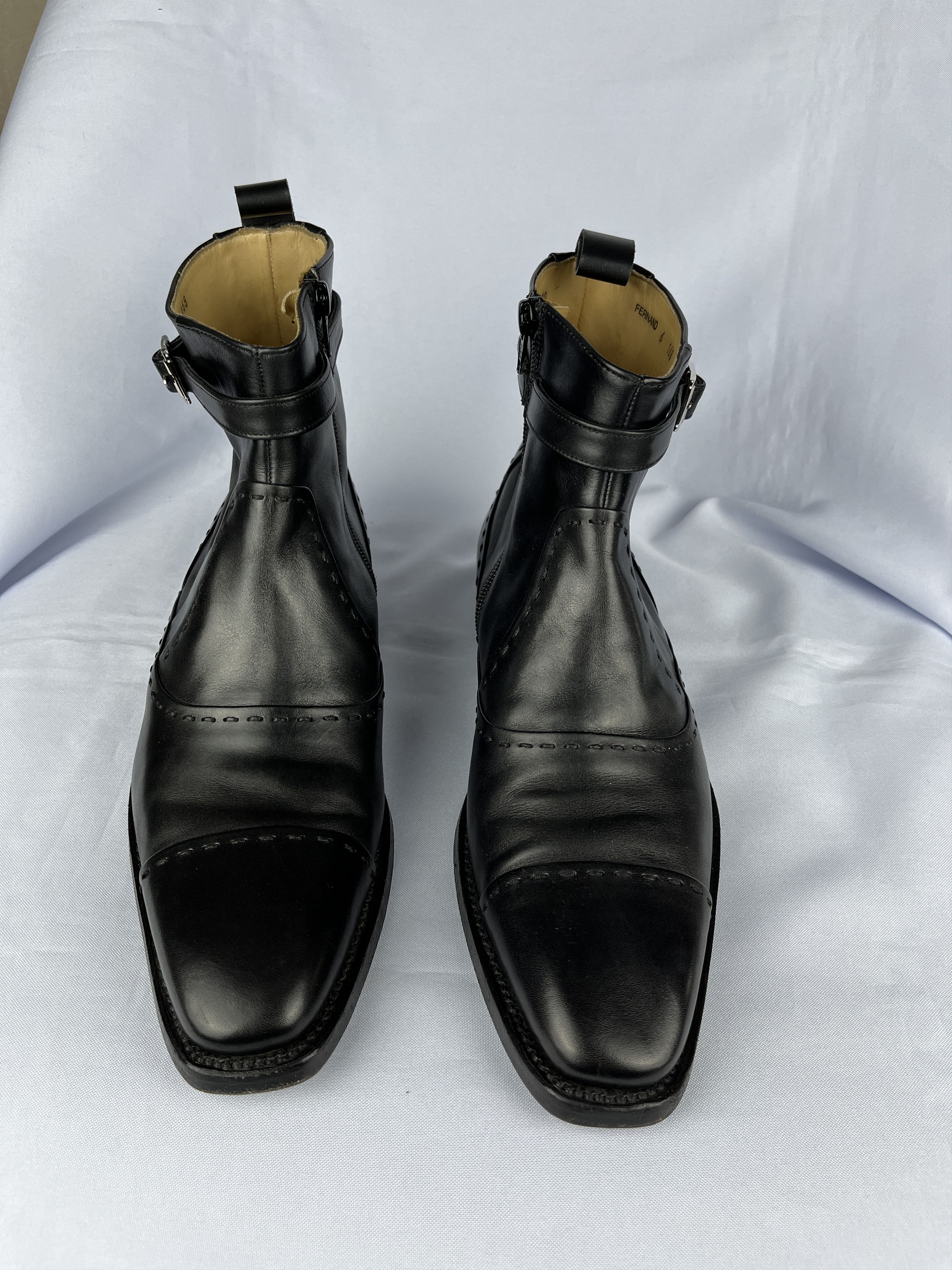 Leather Cordwainer Leather Zip Belt Boots Size US 7 / EU 40 - 2 Thumbnail