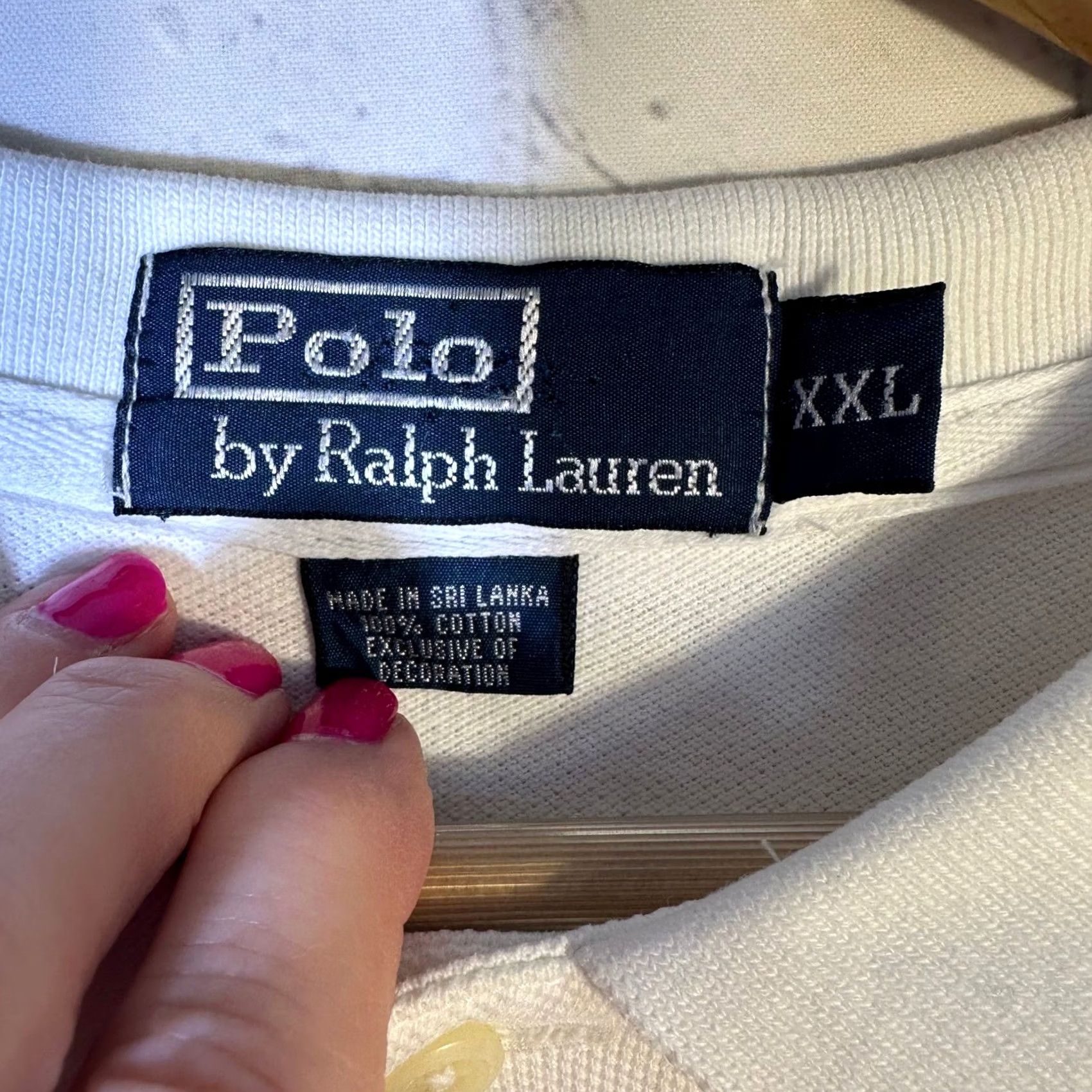 Polo Ralph Lauren Polo Ralph Lauren Mens XXL White Tennis Crest Number 2 Patch Pique Polo Shirt Size US XXL / EU 58 / 5 - 4 Thumbnail
