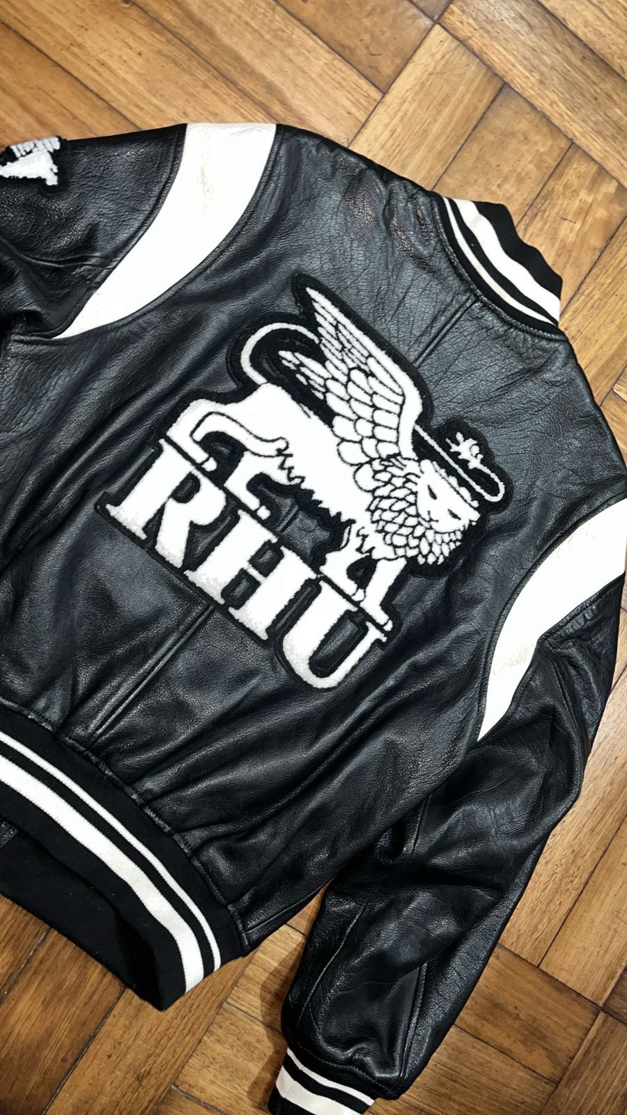 Rhude × Zara chaqueta cuero varsity bomber Size US M / EU 48-50 / 2 - 4 Thumbnail