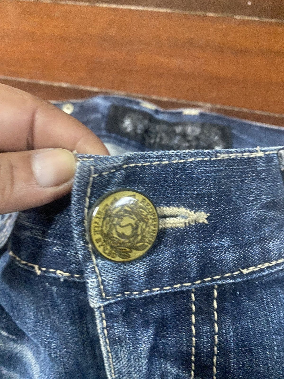 If Six Was Nine Flare Red Papper If six Was Nine Style Buckle Back Denim ☠️🎌 Size US 34 / EU 50 - 19 Thumbnail