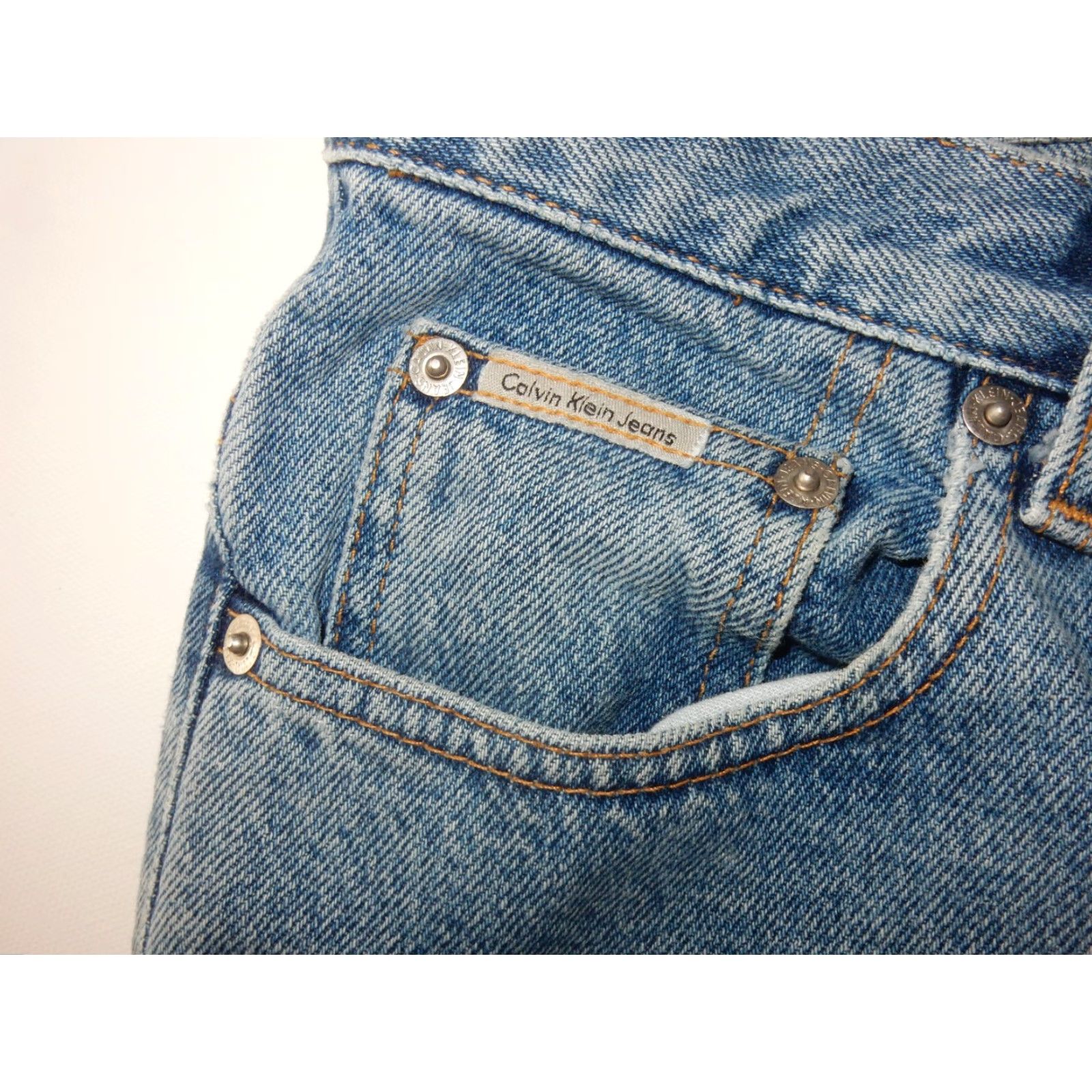 Calvin Klein VINTAGE Calvin Klein Jeans Men 34x32 Denim Straight Blue 32 inseam United Mexico Accessories? Size US 34 / EU 50 - 5 Thumbnail
