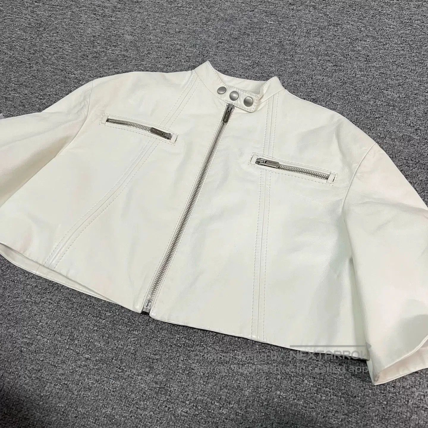 Miu Miu miumiu logo short leather jacket. Size US S / EU 44-46 / 1 - 3 Thumbnail