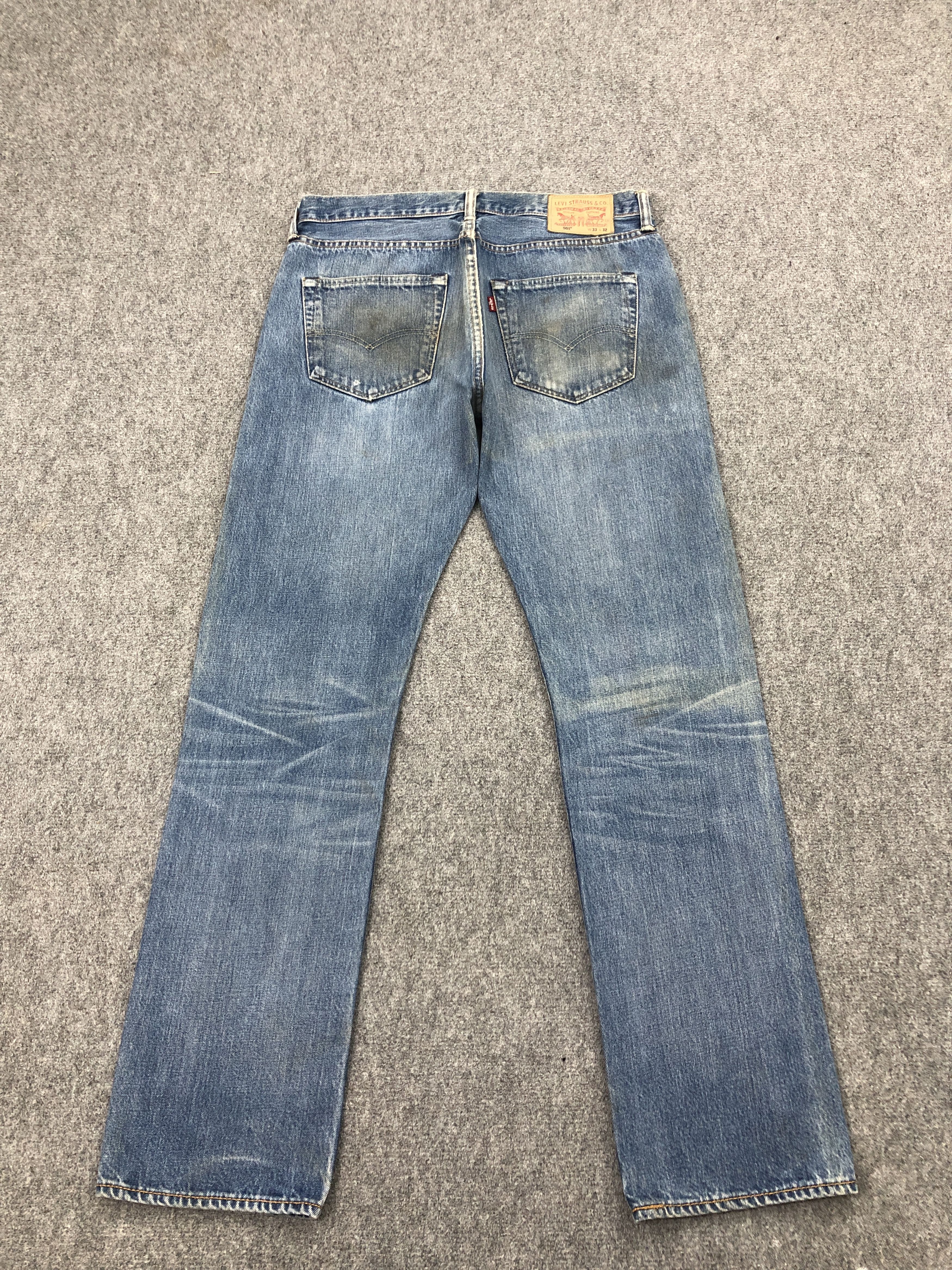 Levi's × Vintage Vintage Levis 501 Faded Blue Denim Jeans Size US 32 / EU 48 - 3 Thumbnail
