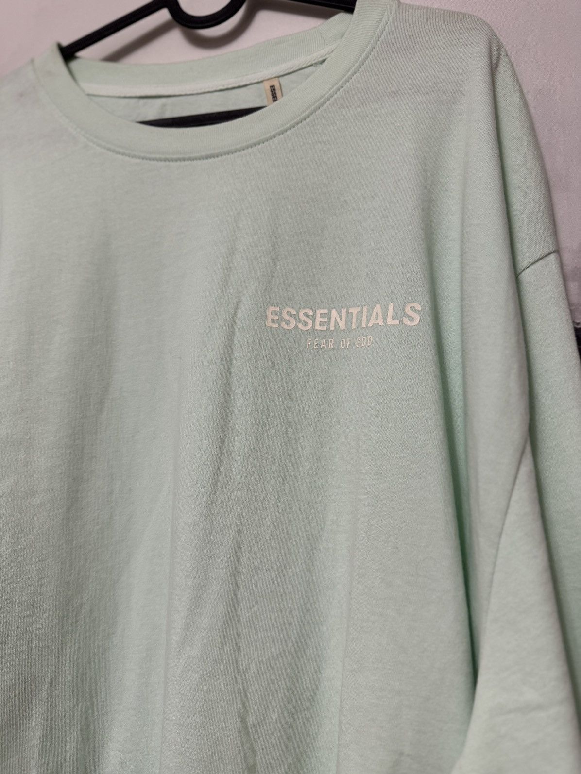 Fear of God OG Fear of God Essentials Boxy Long Sleeve Mint SZ X-Large🔥 Size US XL / EU 56 / 4 - 2 Thumbnail