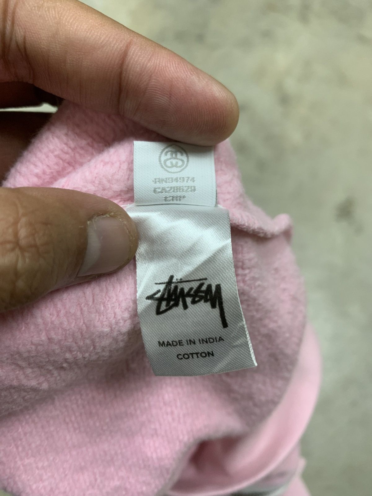 Stussy Stussy Distressed Stock Tie Die Lilac Baggy Hoodie Size US XXL / EU 58 / 5 - 21 Thumbnail