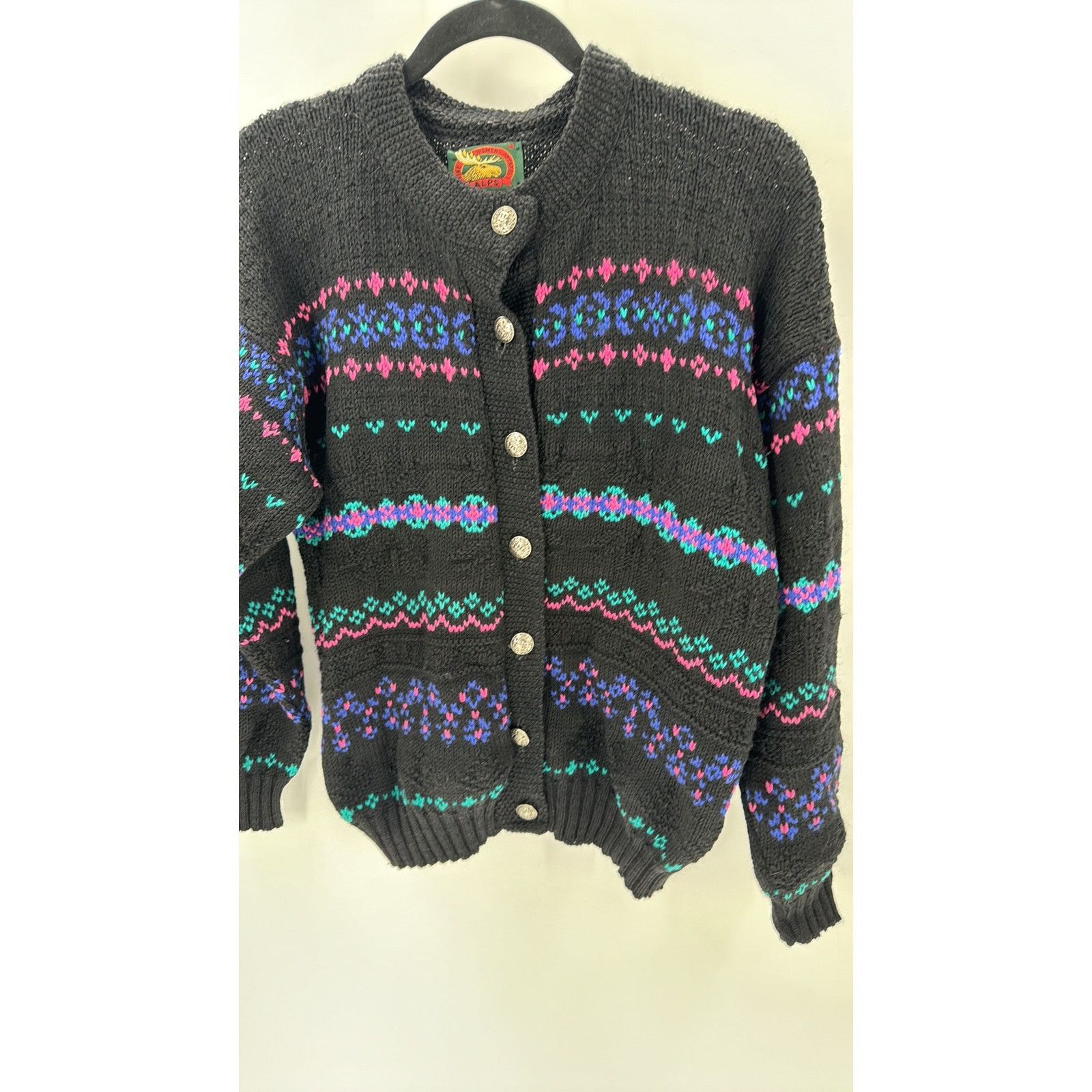 Vintage Vintage Alps Fine Apparel Knit Sweater cardigan 80s size M Size M / US 6-8 / IT 42-44 - 7 Thumbnail