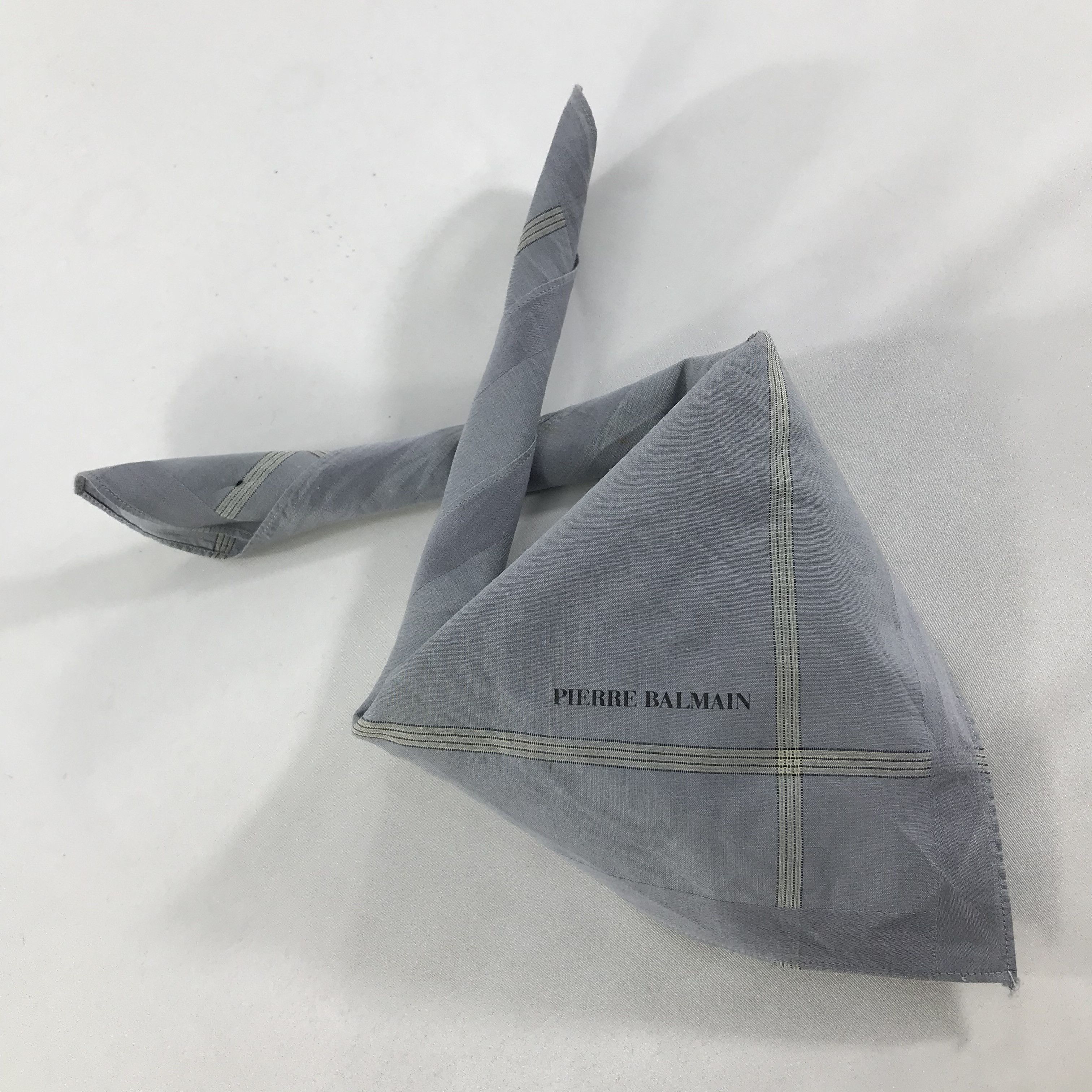 Pierre Balmain × Vintage Pierre Balmain Bandana / Handkerchief / Neckerchief - S1677 Size ONE SIZE - 4 Thumbnail
