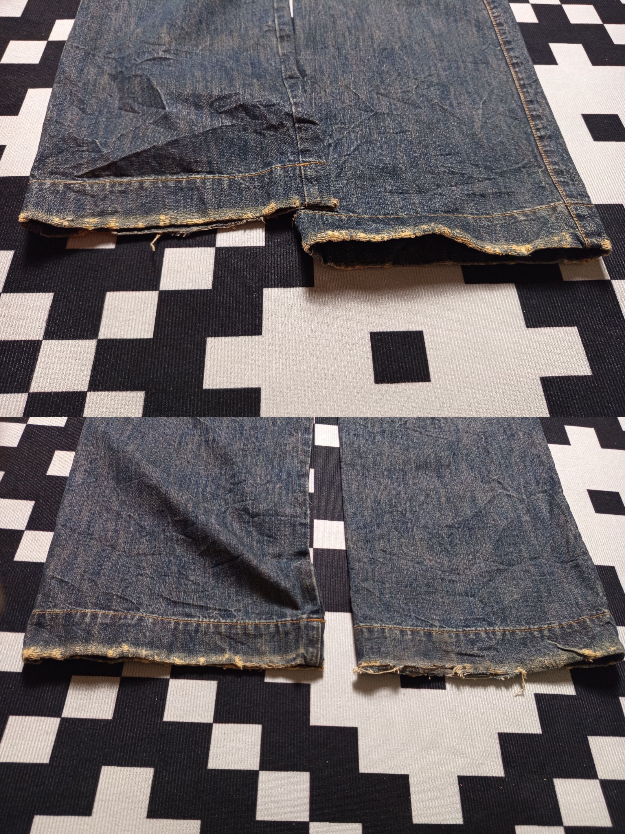 Vintage Rusty Distressed Jean Baggy Grunge Cargo Size US 31 - 14 Thumbnail