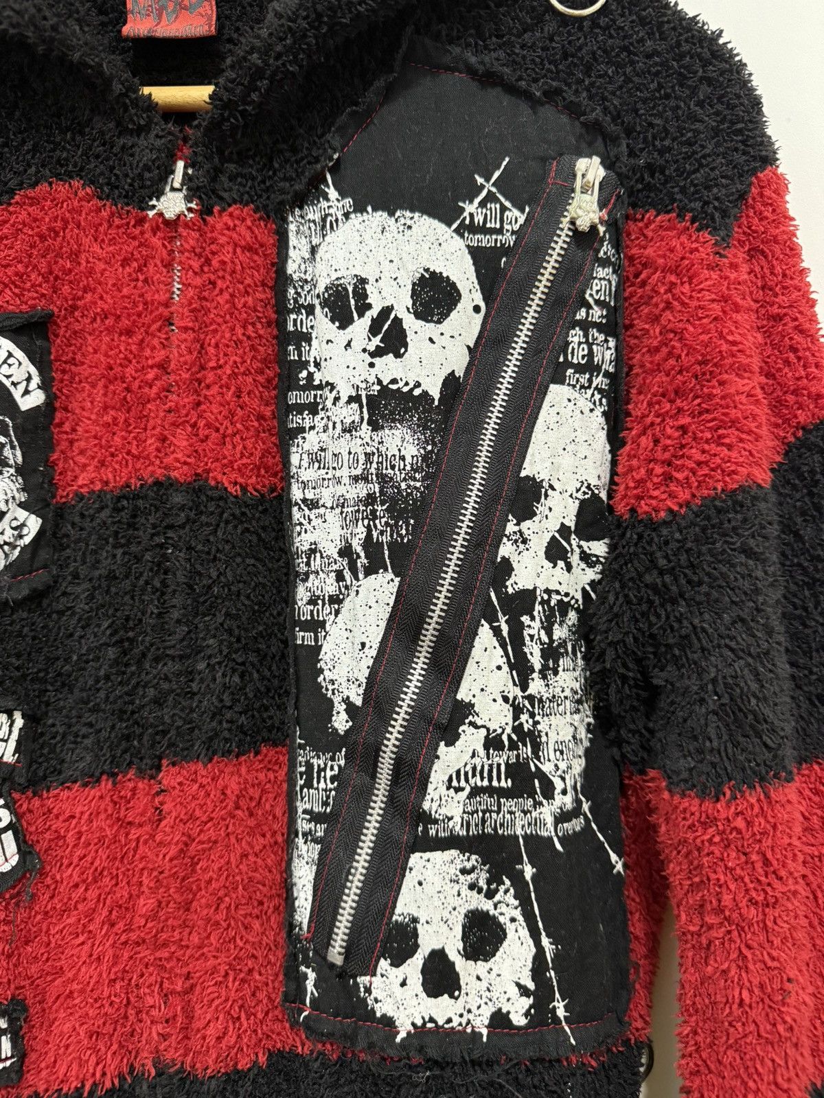 If Six Was Nine Mad Punk Fuzzy Zipper Sweater Size US M / EU 48-50 / 2 - 5 Thumbnail