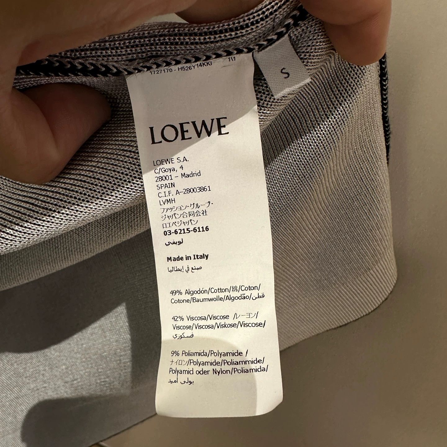 Loewe Loewe may382Anagram Logo LS Sweatshirt Size S Cotton Size S / US 4 / IT 40 - 4 Thumbnail