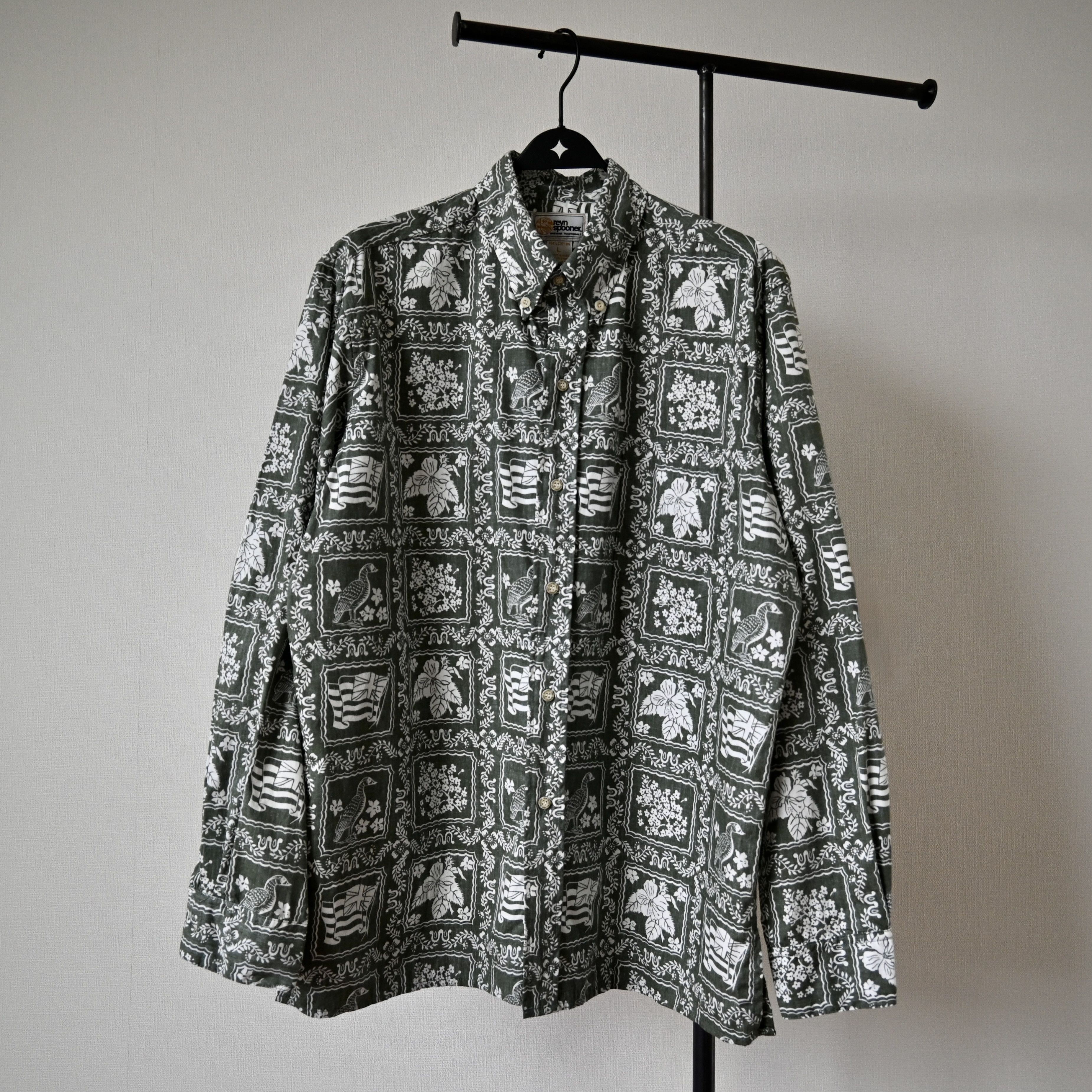 Reyn Spooner Reyn Spooner all cotton Lahaina Sailor shirt, olive Size US L / EU 52-54 / 3 - 1 Thumbnail