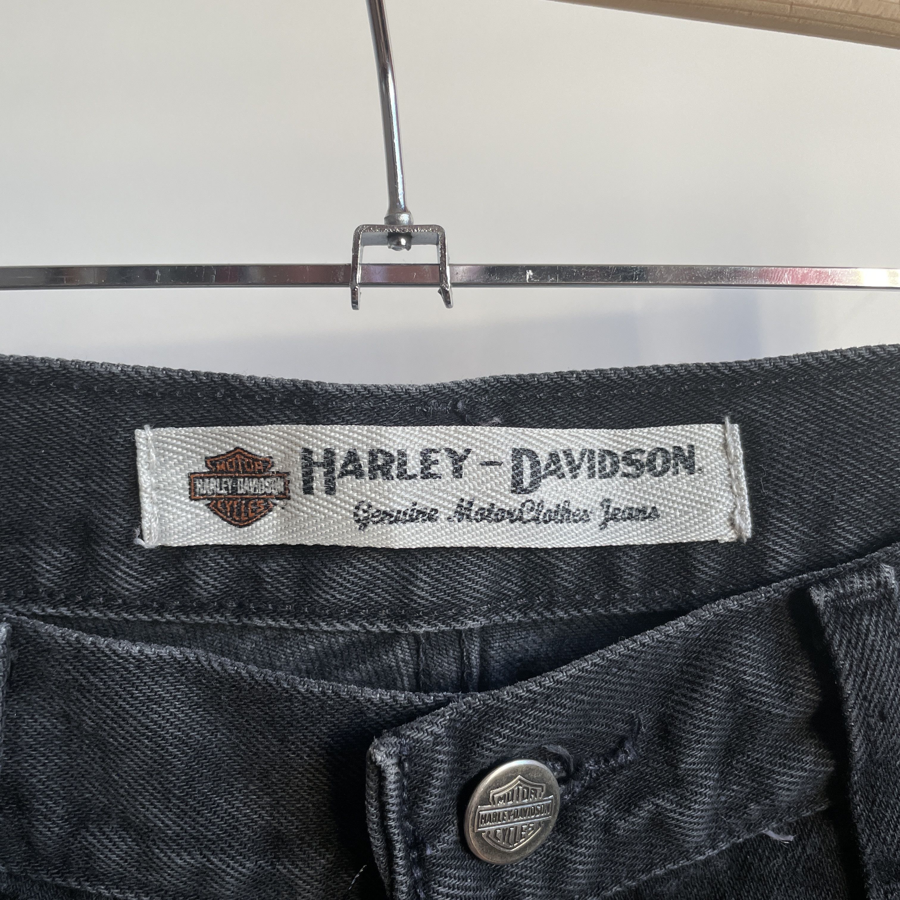 Harley Davidson Harley Davidson Vintage Relaxed Leg Washed Black Denim Size US 33 - 8 Thumbnail