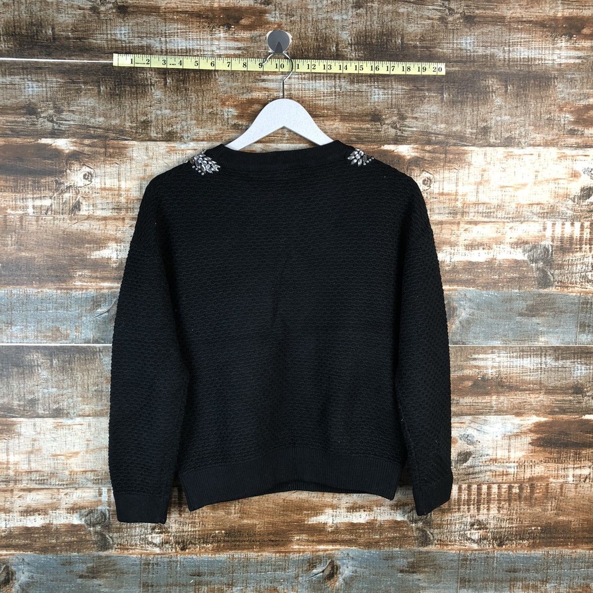 Homespun Knitwear × Japanese Brand Torrazo Donna Black vintage Knitwear #A2501 Size S / US 4 / IT 40 - 14 Thumbnail
