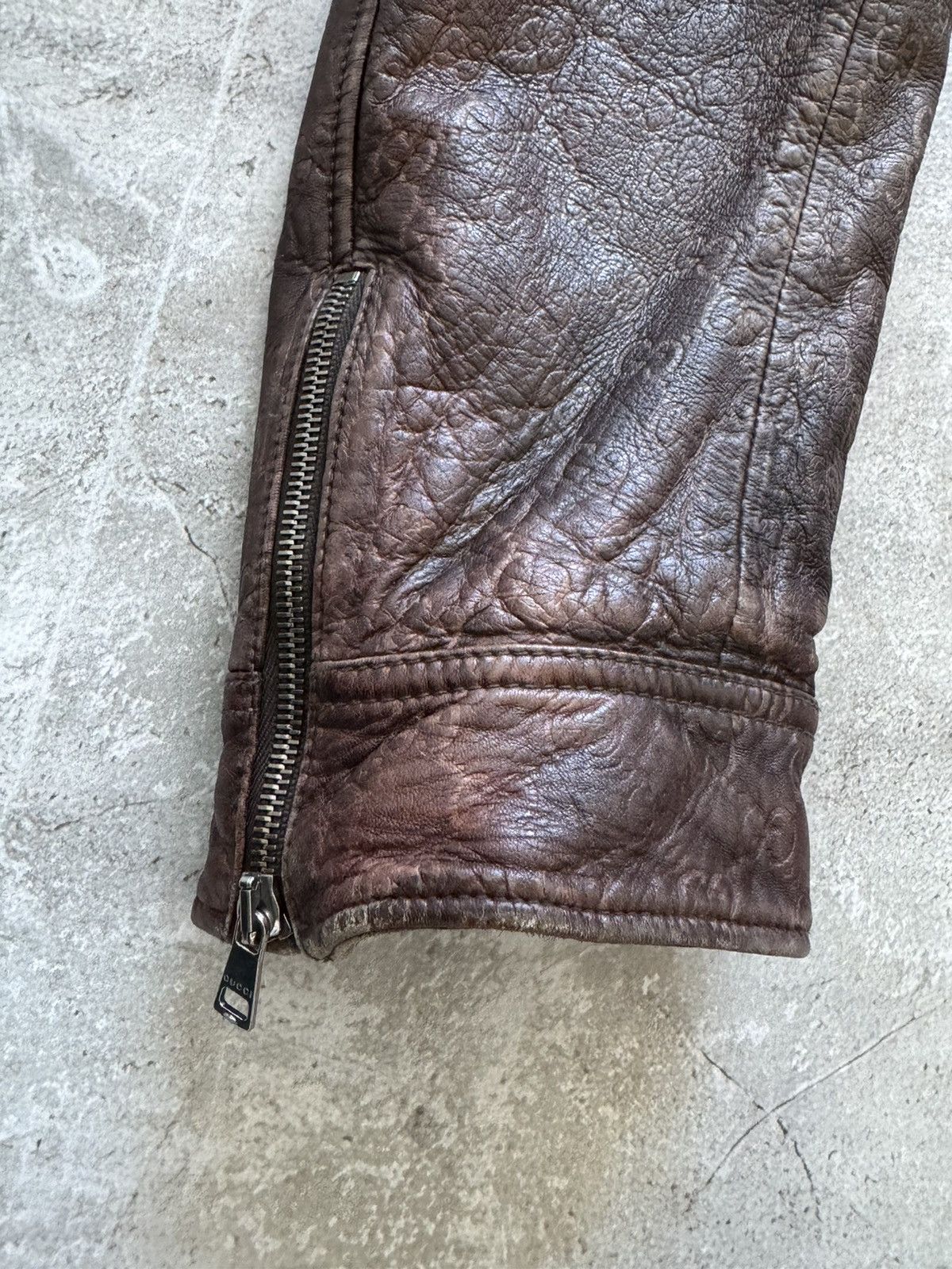 Gucci Gucci guccissma monogram leather biker jacket Size US XXL / EU 58 / 5 - 18 Thumbnail