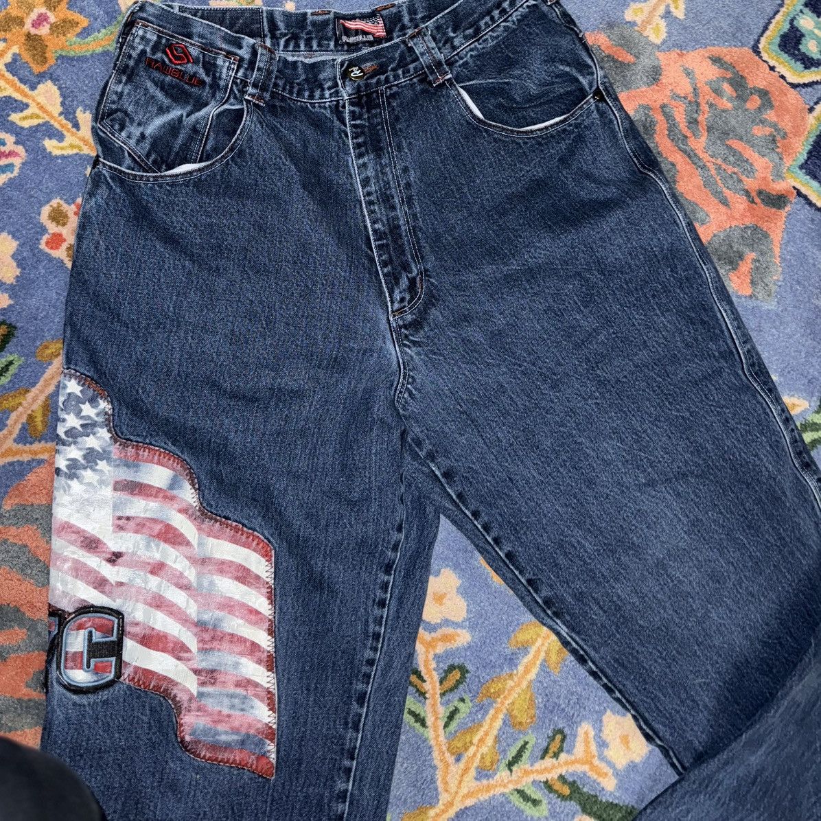 Vintage Vintage RawBlue Jeans NYC USA Patch 34 Y2K Size US 34 / EU 50 - 3 Thumbnail