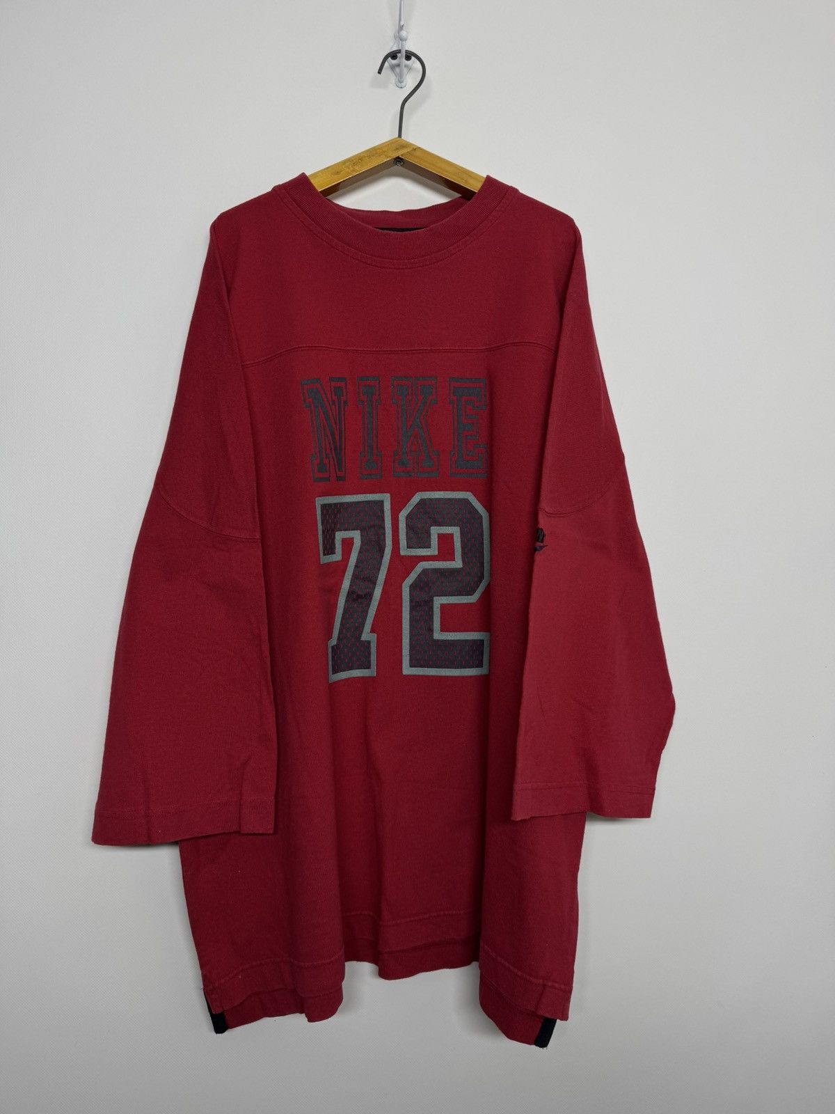 Nike Vintage Y2k Nike Big Logo Long Sleeve 00’s Size US XL / EU 56 / 4 - 1 Thumbnail