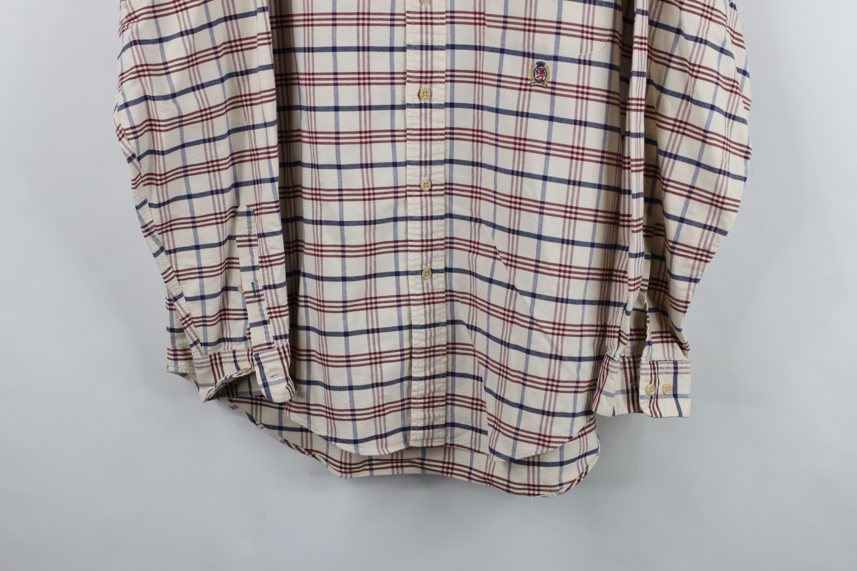 Tommy Hilfiger Vintage 90s Tommy Hilfiger Cotton Oxford Button Down Shirt Size US M / EU 48-50 / 2 - 3 Thumbnail