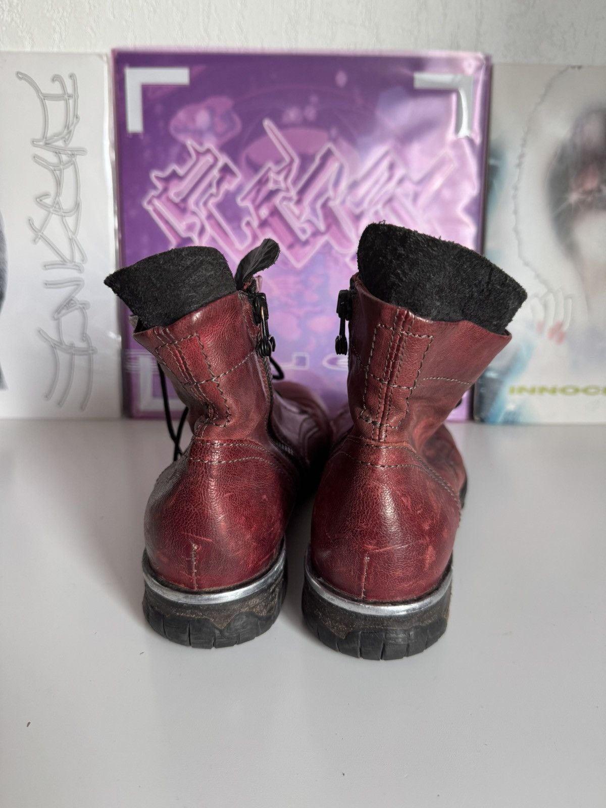 Japanese Brand Vintage A.S 98 Leather Ankle Boots Western Avantgarde Size US 8 / EU 41 - 9 Thumbnail