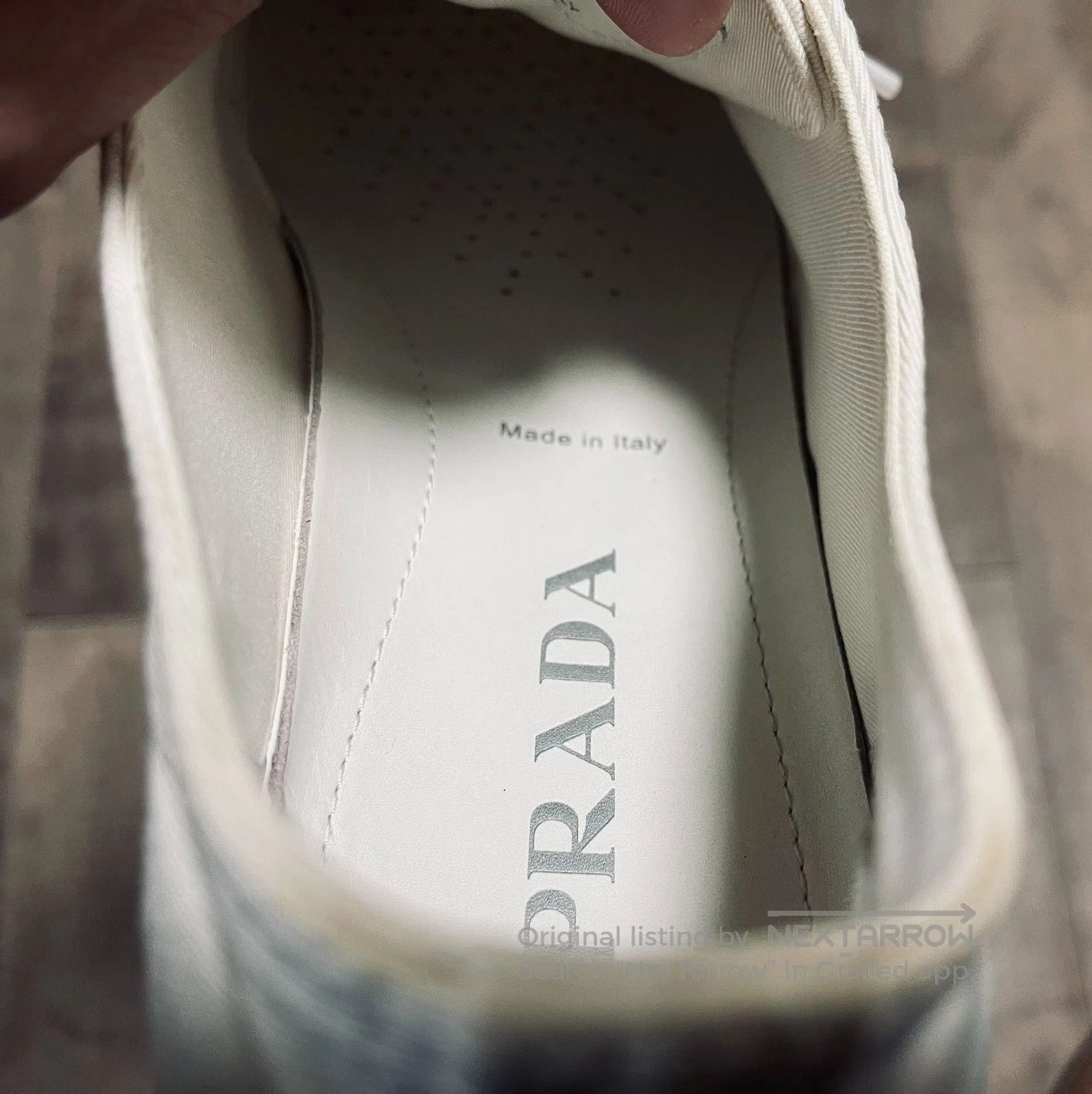 Prada Prada Classic White Leather Sneakers. Size US 10 / EU 43 - 6 Thumbnail
