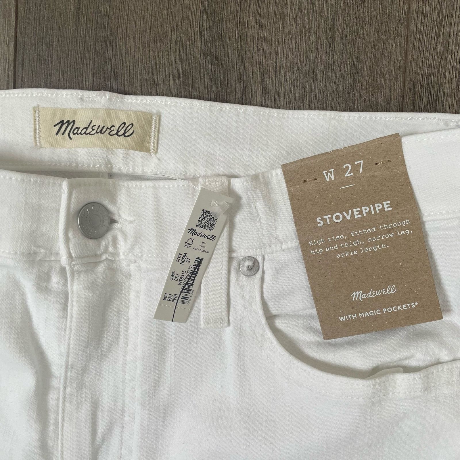 Madewell Madewell Stovepipe Narrow Leg Pure Ankle Jeans US Women's 27 Size 27" / US 4 / IT 40 - 3 Thumbnail