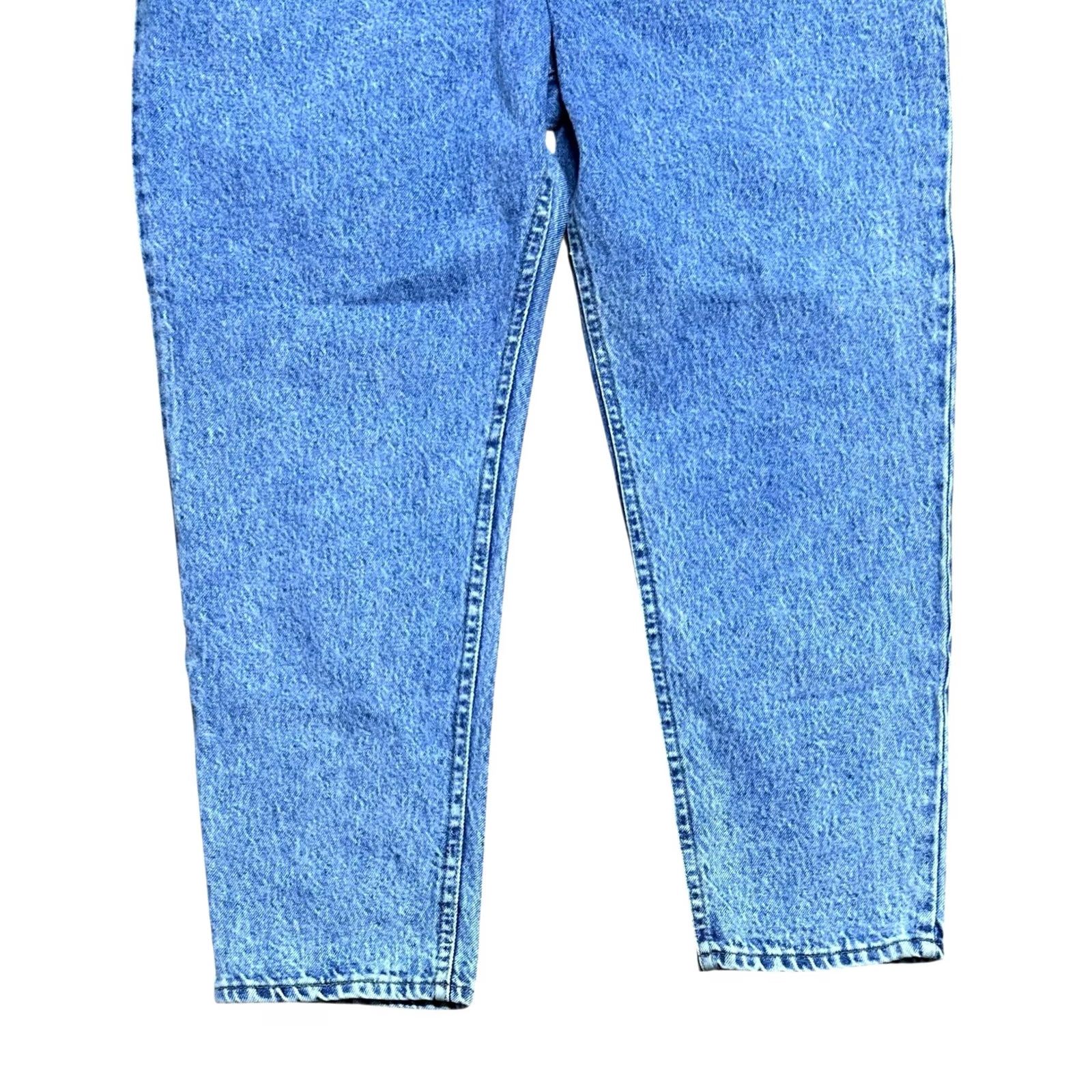 Lee VINTAGE Lee Stone Wash Tapered Jeans Women 90s High Rise 20 Denim Blue Size 42" / US 20 - 4 Thumbnail