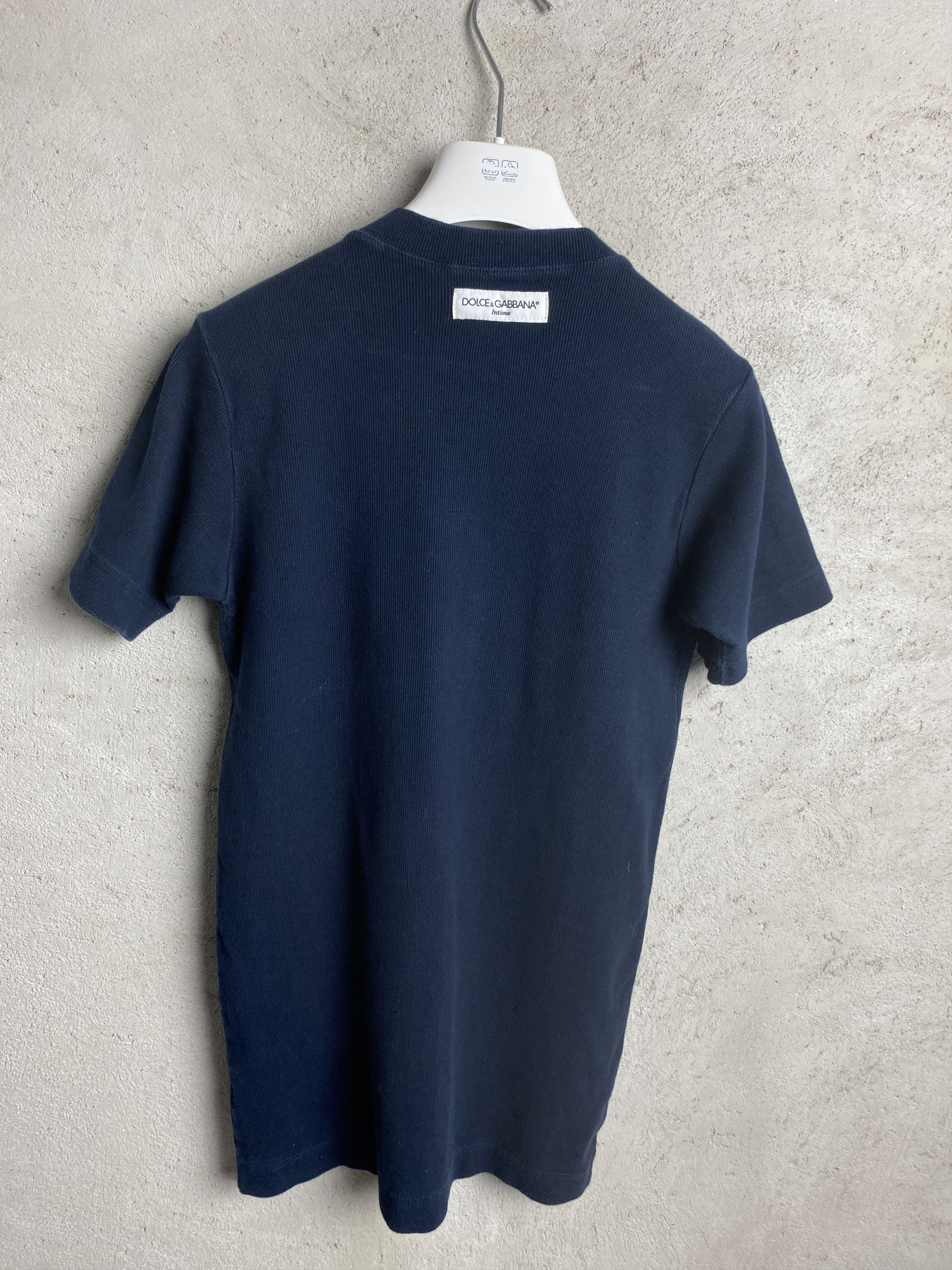 Dolce & Gabbana Dolce & Gabbana back logo t-shirt tee ribbed Size L / US 10 / IT 46 - 1 Thumbnail