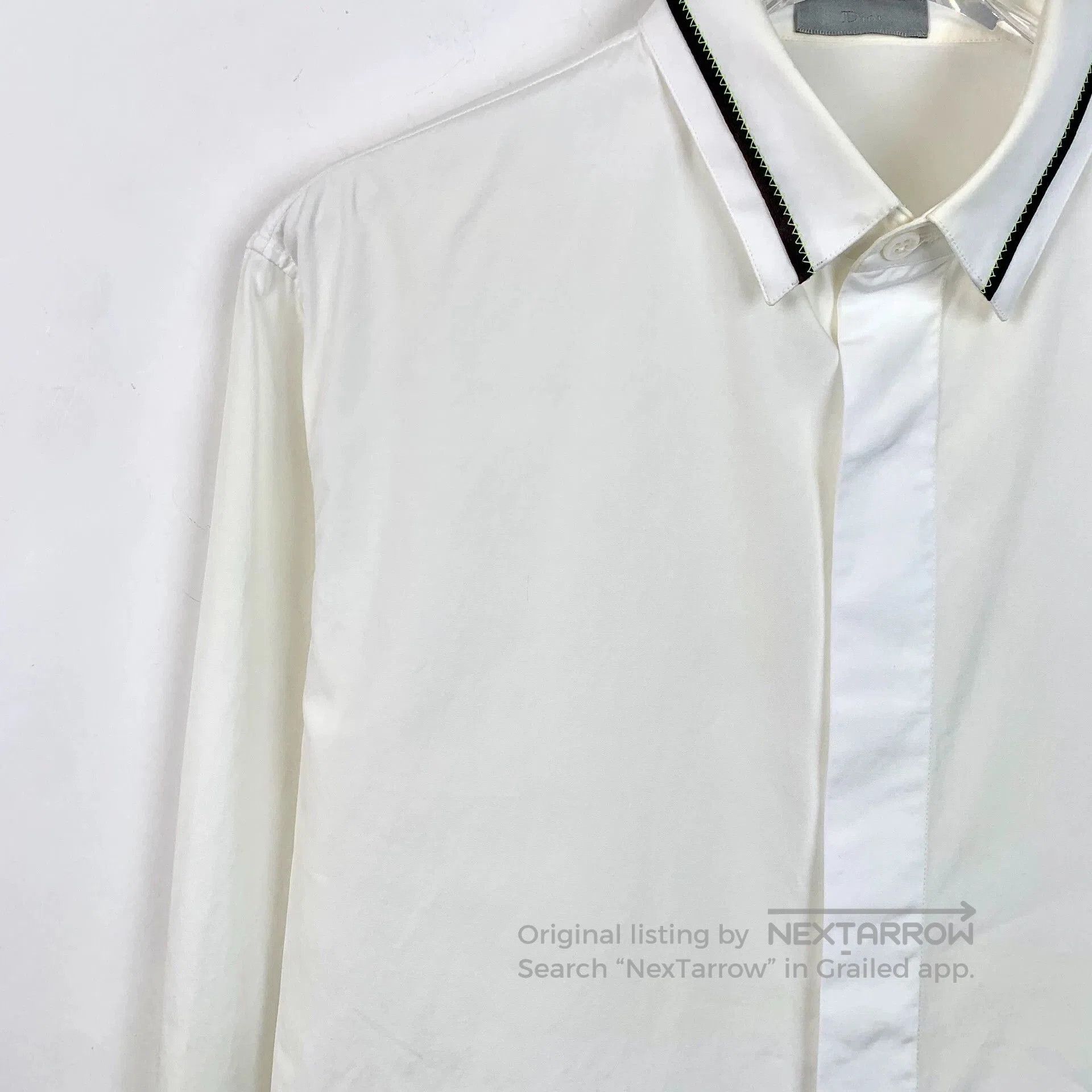 Dior white striped long sleeve Dior shirt. Size US M / EU 48-50 / 2 - 3 Thumbnail