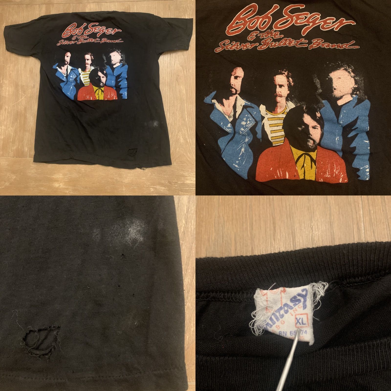 Vintage VINTAGE Bob Seger The Distance Tour T Shirt Raglan 1983 - Unisex XL Black Concert Graphic Tee Size US XL / EU 56 / 4 - 8 Thumbnail