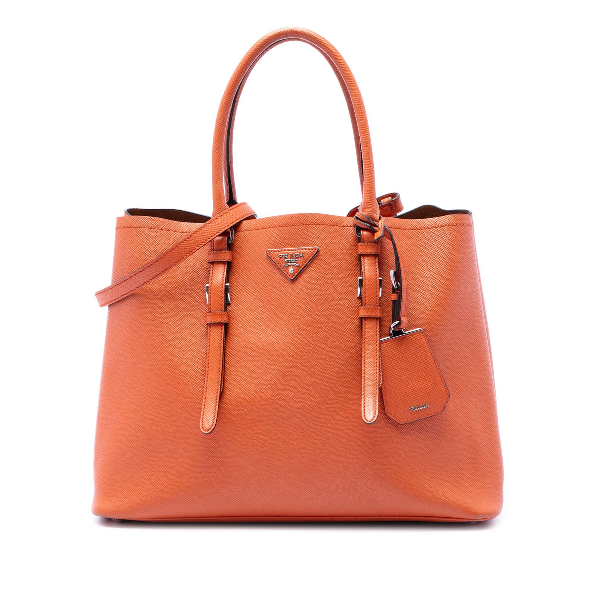 Prada Medium Saffiano Cuir Double Handle Satchel Size ONE SIZE - 1 Thumbnail