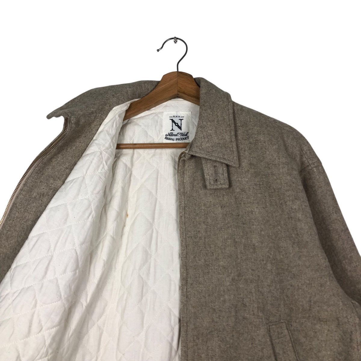 45rpm 📌Vintage Wool Bomber Jacket Zipper Rna Product Japan Size US M / EU 48-50 / 2 - 13 Thumbnail