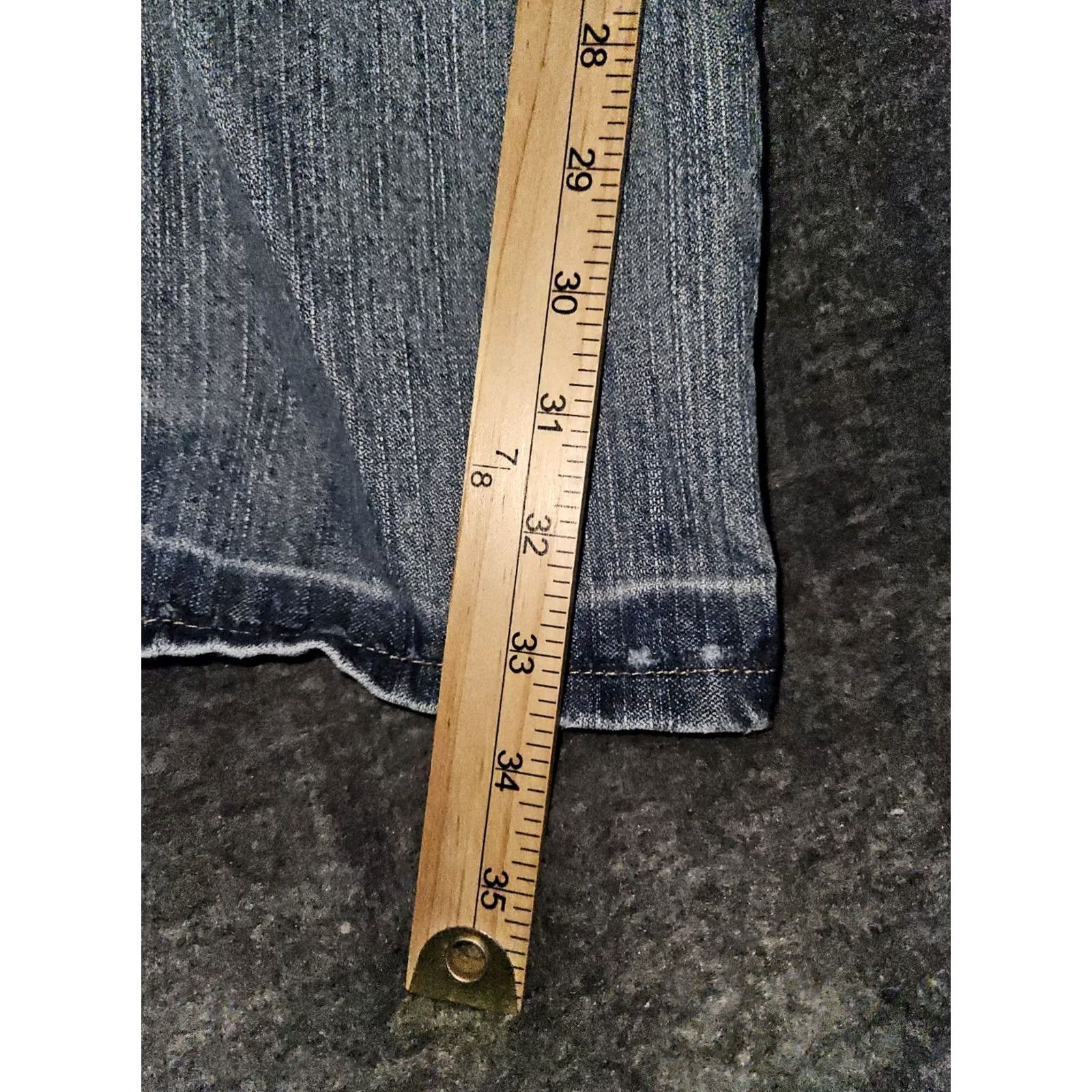 Wrangler VINTAGE Wrangler Bootcut Jeans Mens 34x36 Blue Denim Distressed Cowboy Western Size US 34 / EU 50 - 6 Thumbnail