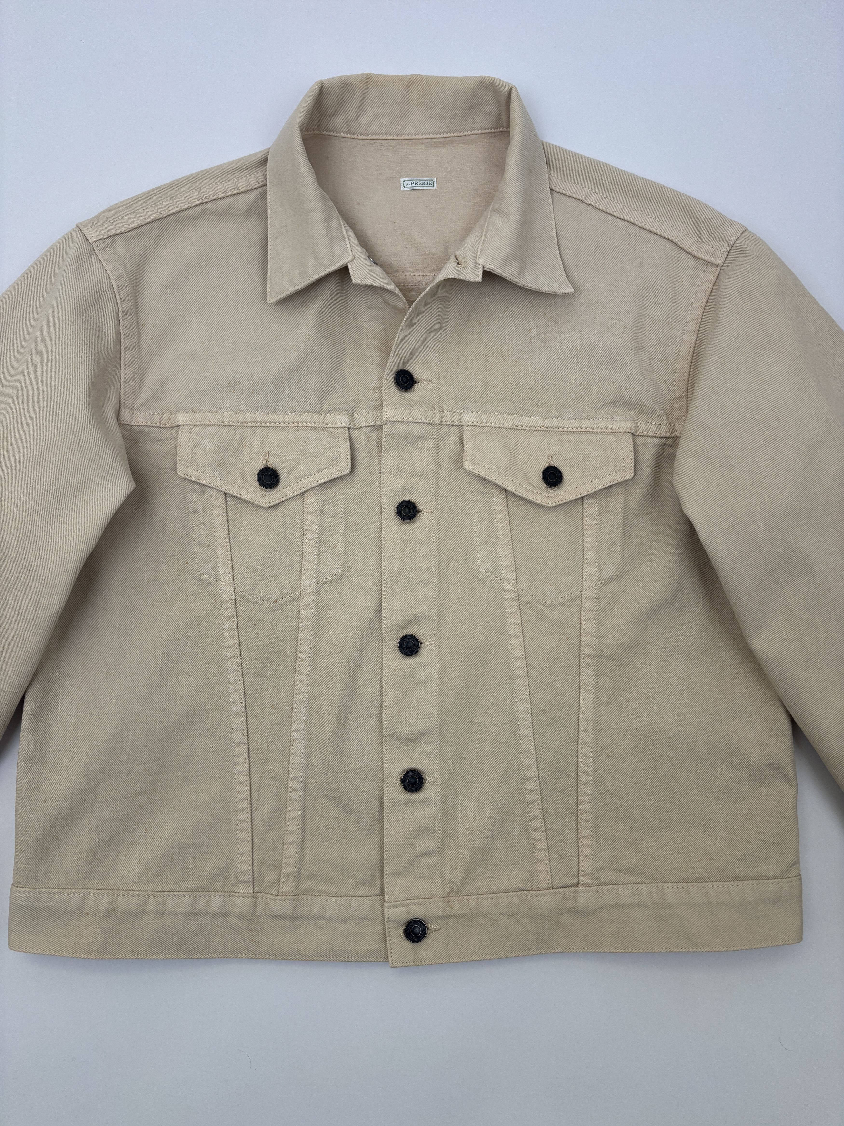 A.PRESSE A.Presse Type 3 Jacket Beige Cotton Made in Japan Size US L / EU 52-54 / 3 - 5 Thumbnail