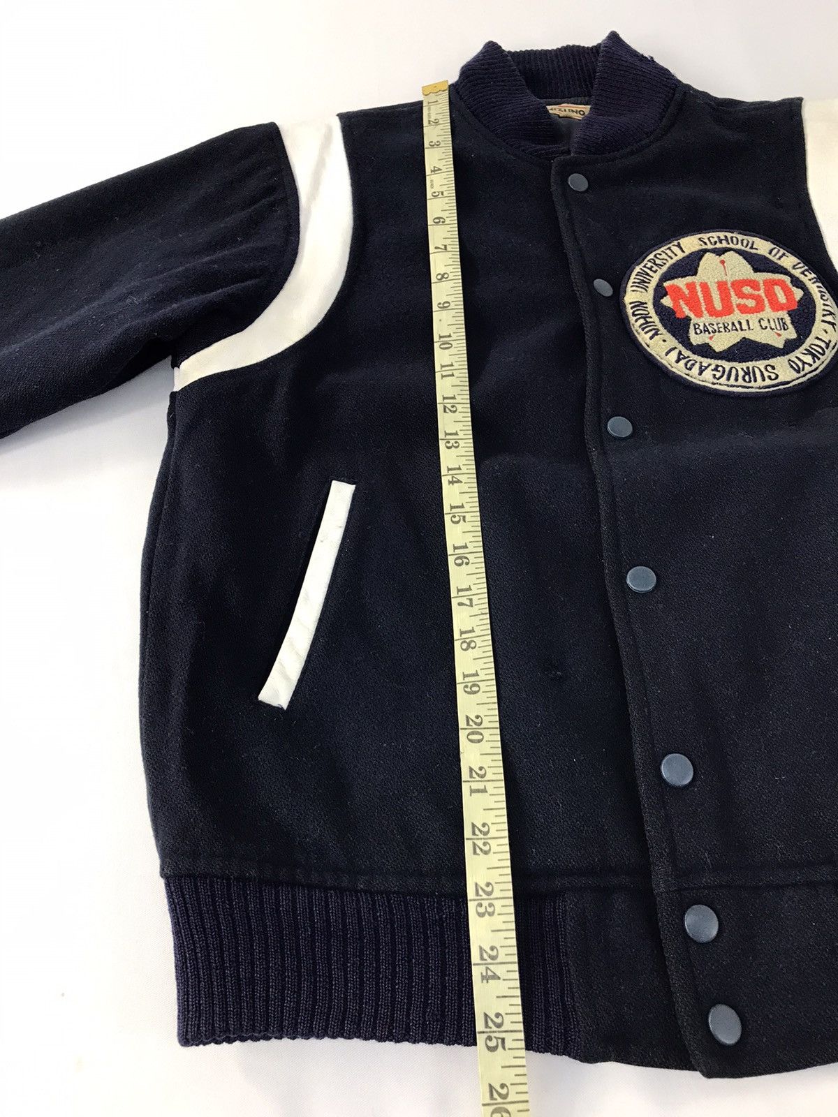 Mizuno × Vintage Vtg Mizuno Nuso Baseball Club Varsity Jacket Distressed Size US M / EU 48-50 / 2 - 15 Thumbnail