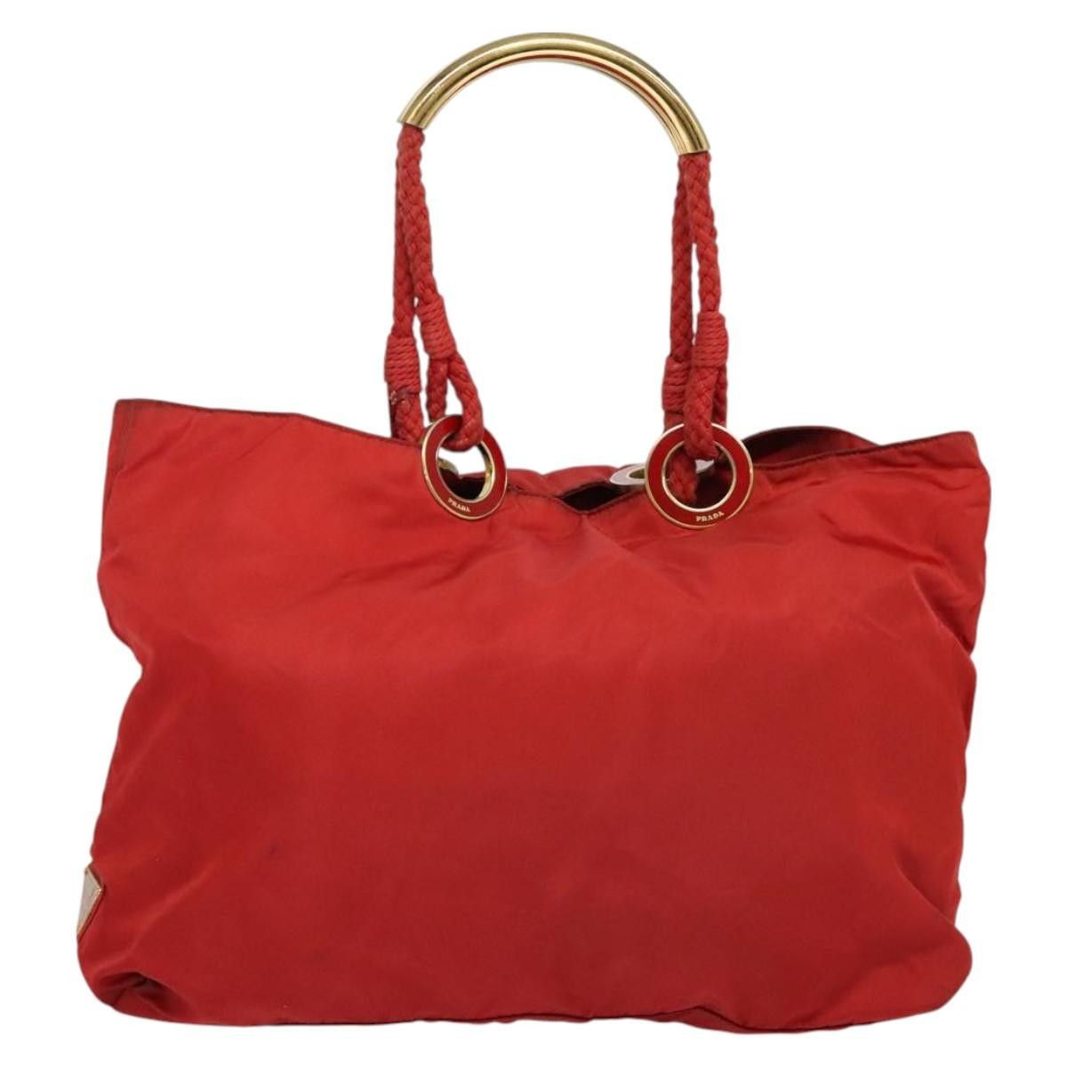 Prada Prada Convertible Metal Handle Satchel Quilted Tessuto Size ONE SIZE - 1 Thumbnail