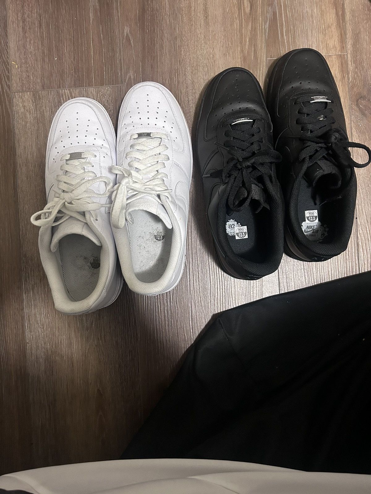 Nike Black And White Af1 Grailed