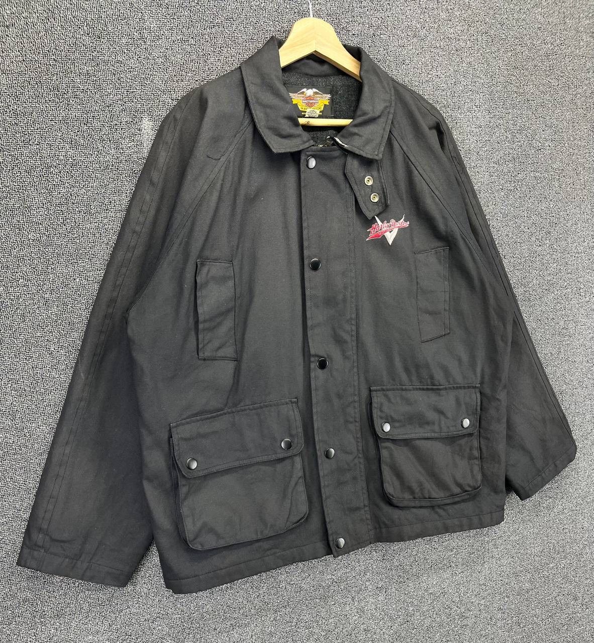 Harley Davidson Vintage Harley Davidson Black Moto Racing Jacket Size US L / EU 52-54 / 3 - 2 Thumbnail