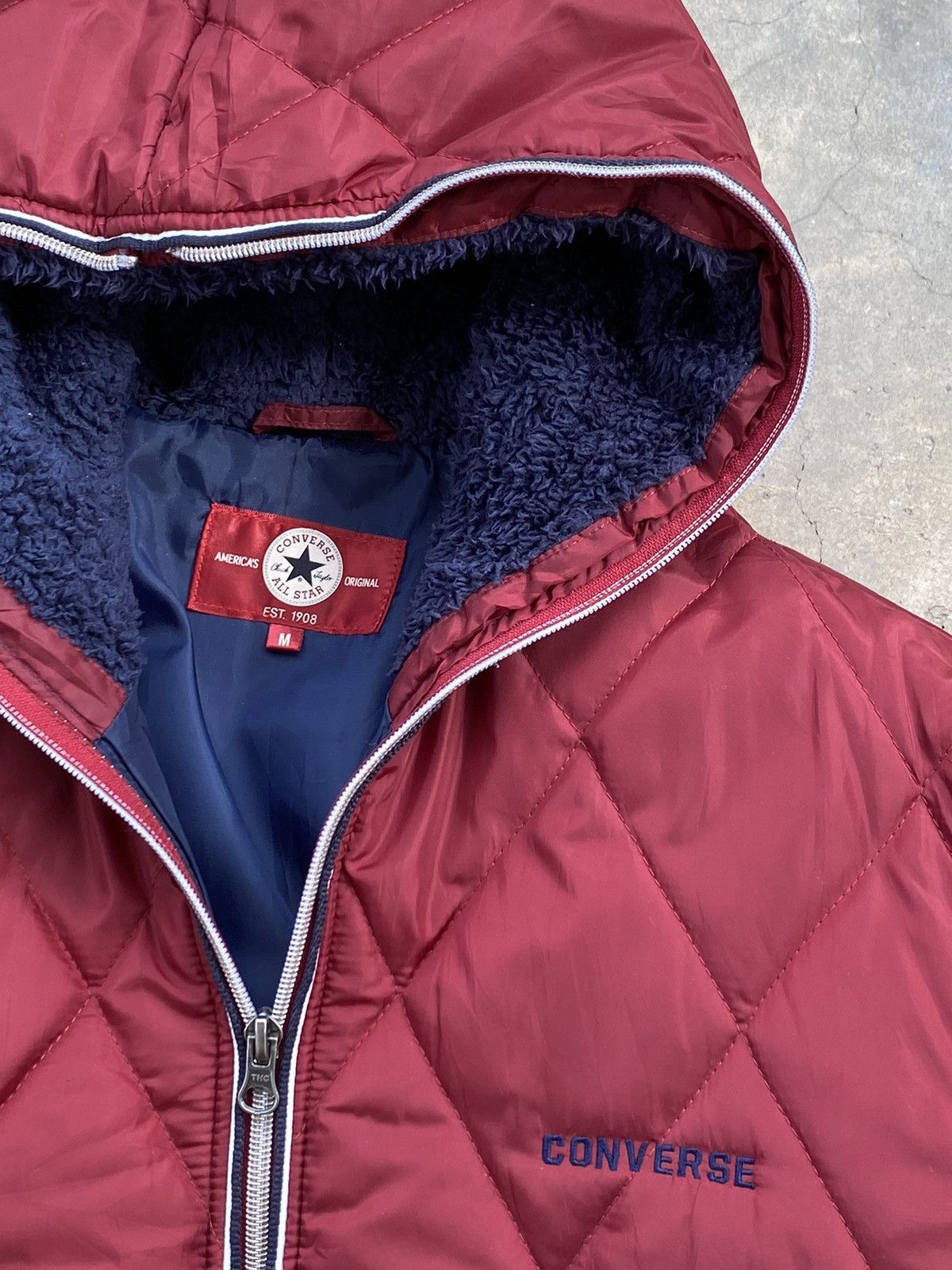 20471120 × Converse Converse Puffer Jacket Hooded Nice Design Size US M / EU 48-50 / 2 - 9 Thumbnail