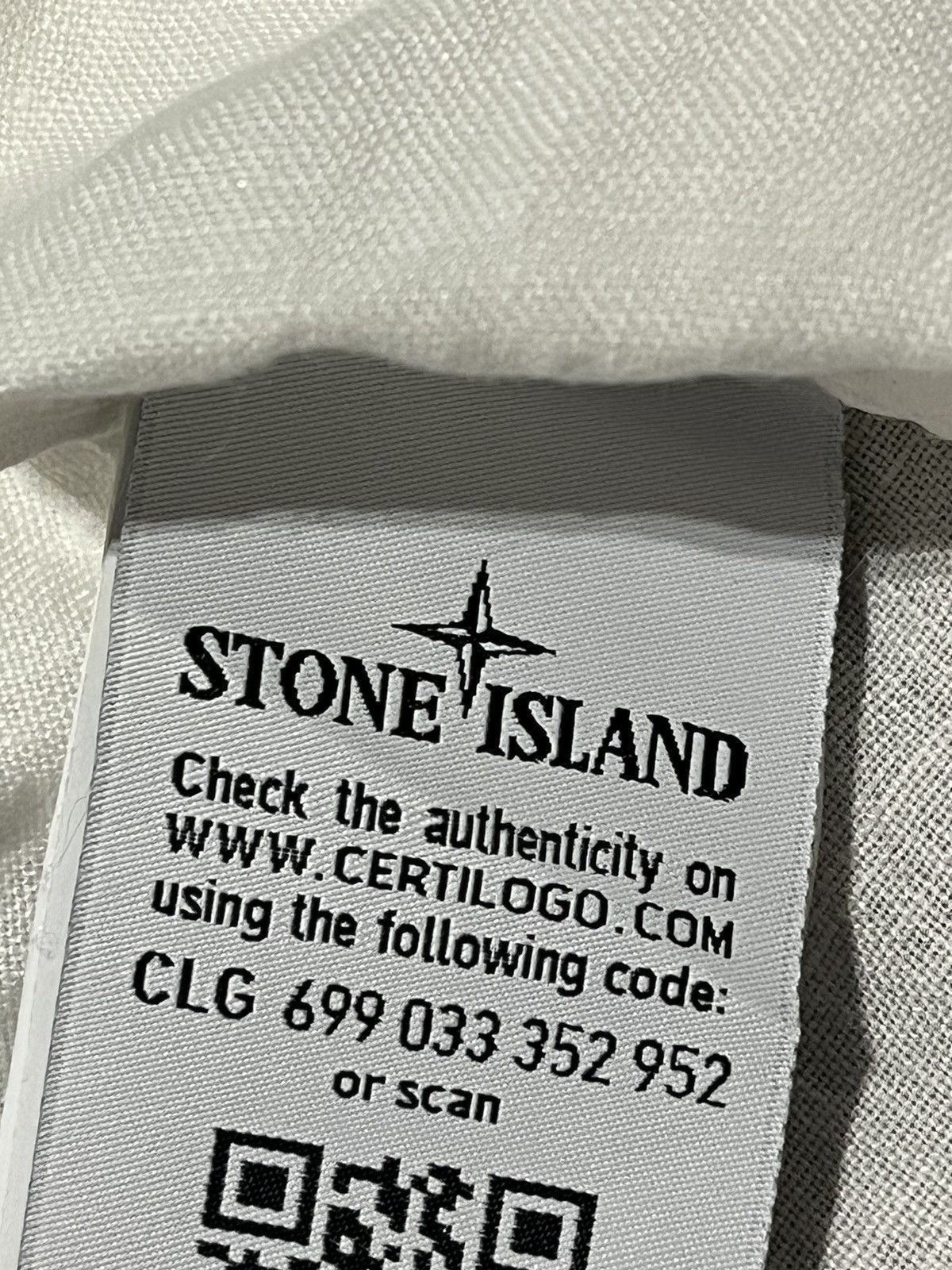 Stone Island Stone Island White Linen Shirt Size US M / EU 48-50 / 2 - 6 Thumbnail