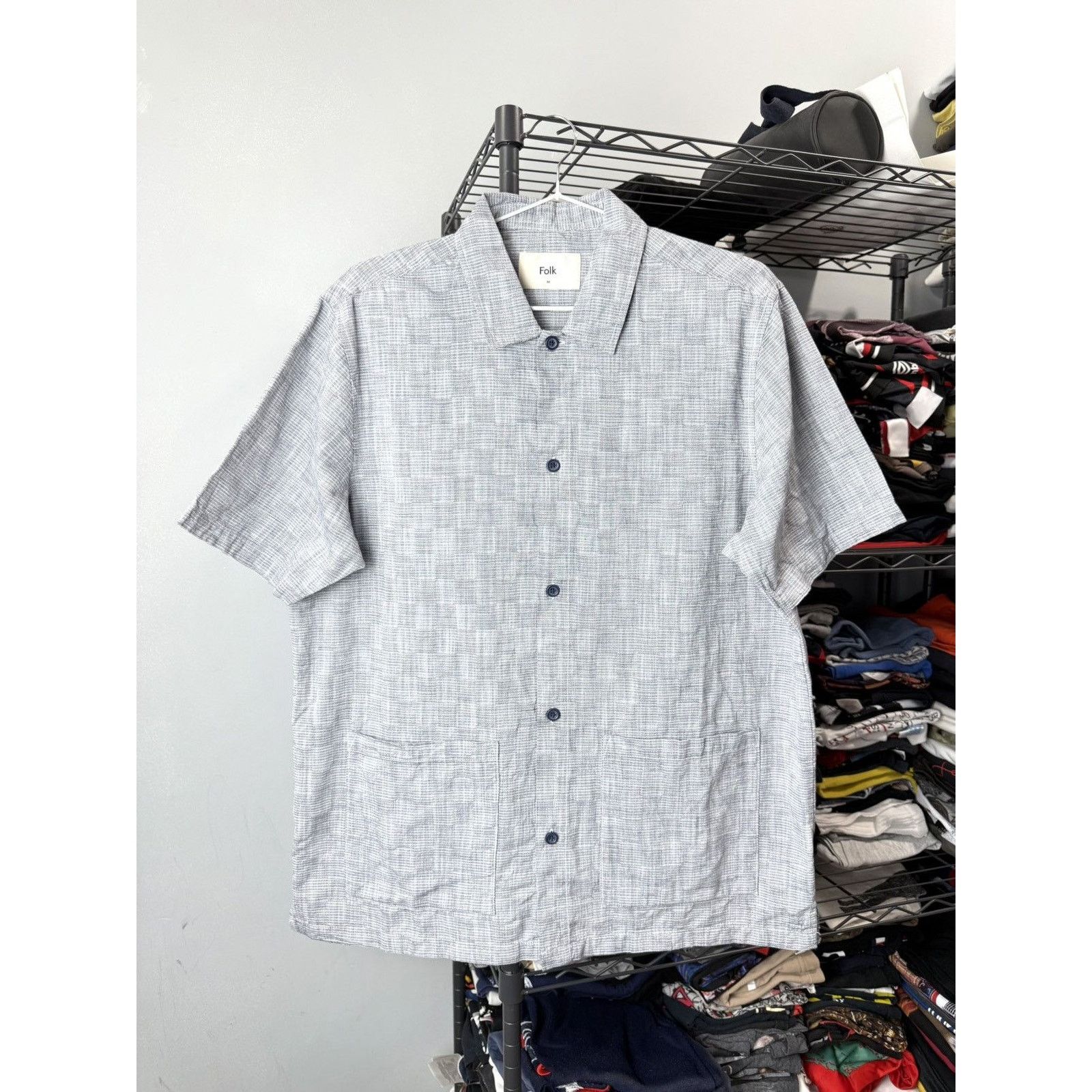 Folk Folk Pockets Luxury Shirt Checkered Size US M / EU 48-50 / 2 - 1 Thumbnail
