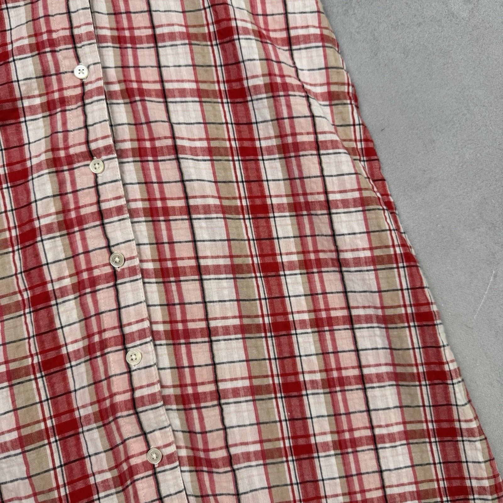 Vintage BRORA 100% Cotton Gingham Lined Chelsea Collar Dress Size 6 Size XS / US 0-2 / IT 36-38 - 12 Thumbnail
