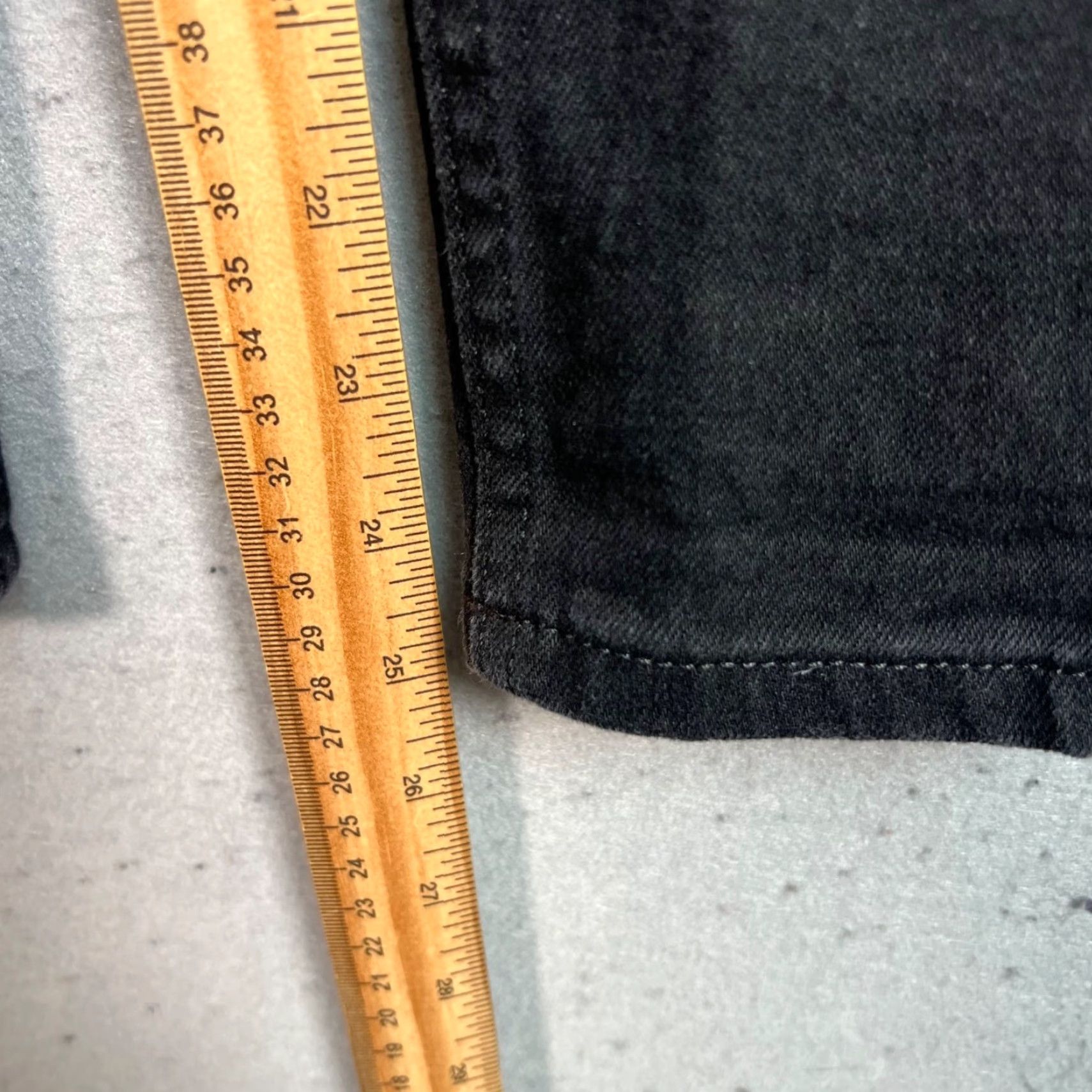 Everlane Everlane Womens Jeans Skinny Ankle 24 Black Cotton Blend Denim 5-Pocket Stretch Mid Rise Regular Inseam 26" Adult Women Size 24" / US 00 / IT 34 - 7 Thumbnail