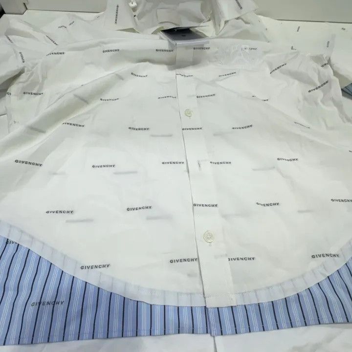 Other Givenchy Givenchy SS23 Logo Print Long Sleeve Shirt -2507 Size US M / EU 48-50 / 2 - 9 Thumbnail