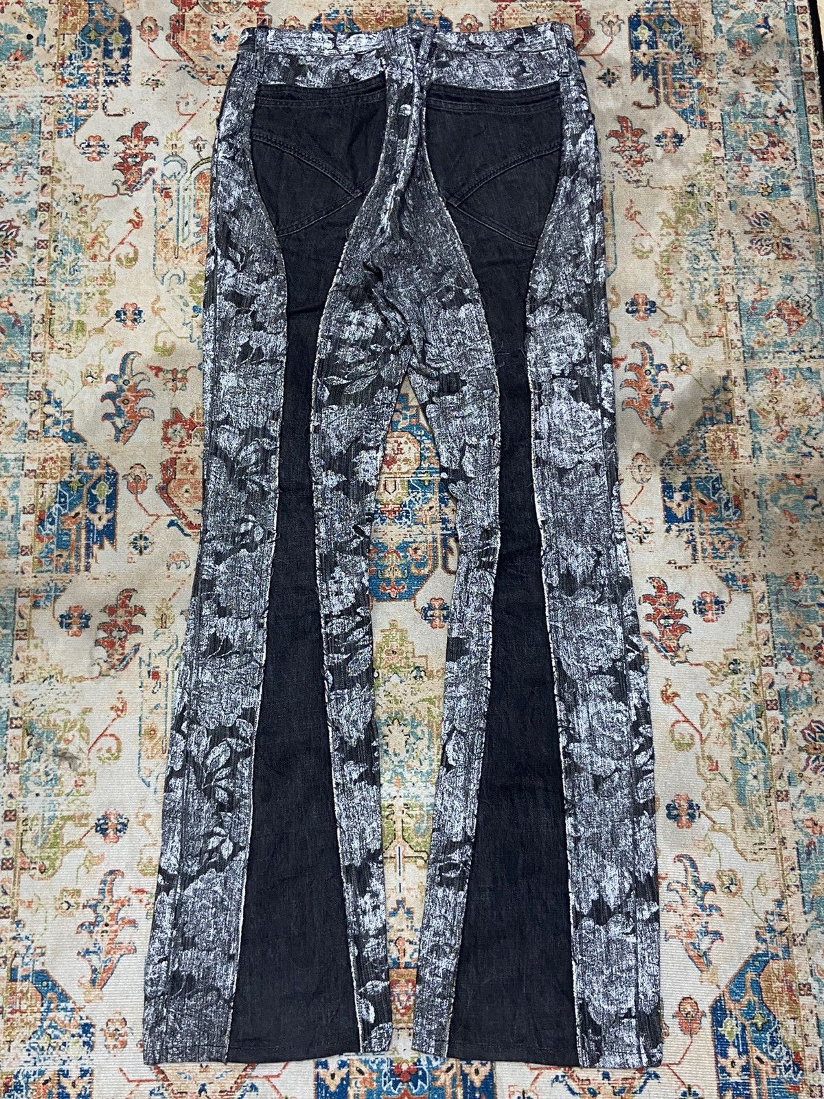 Japanese Brand 00’s Edge Rupert Flower Jeans Flared Pants Size US 29 - 6 Thumbnail