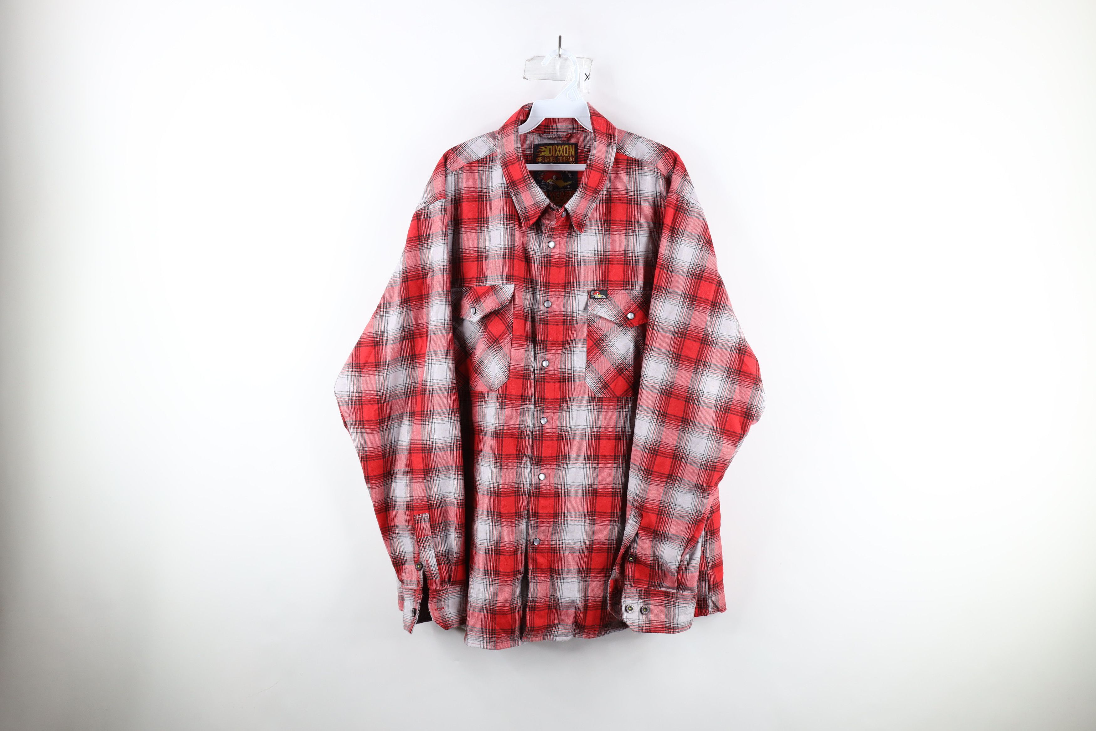 image of Vintage Dixxon Flannel Company Cams Mr Horsepower Snap Button Shirt, Men's (Size 2XL)