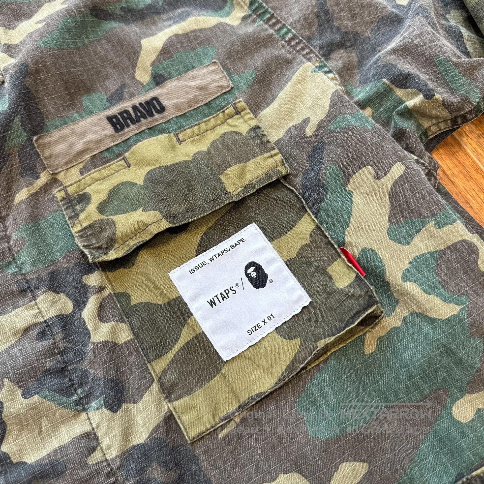 Wtaps WTAPS x BAPE Camo Cargo Shirt S. Size US S / EU 44-46 / 1 - 4 Thumbnail